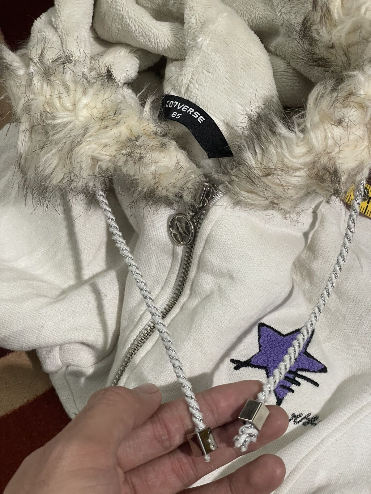 Converse (Send offer) CONVERSE FUR HOODIE JACKET Size US M / EU 48-50 / 2 - 8 Thumbnail