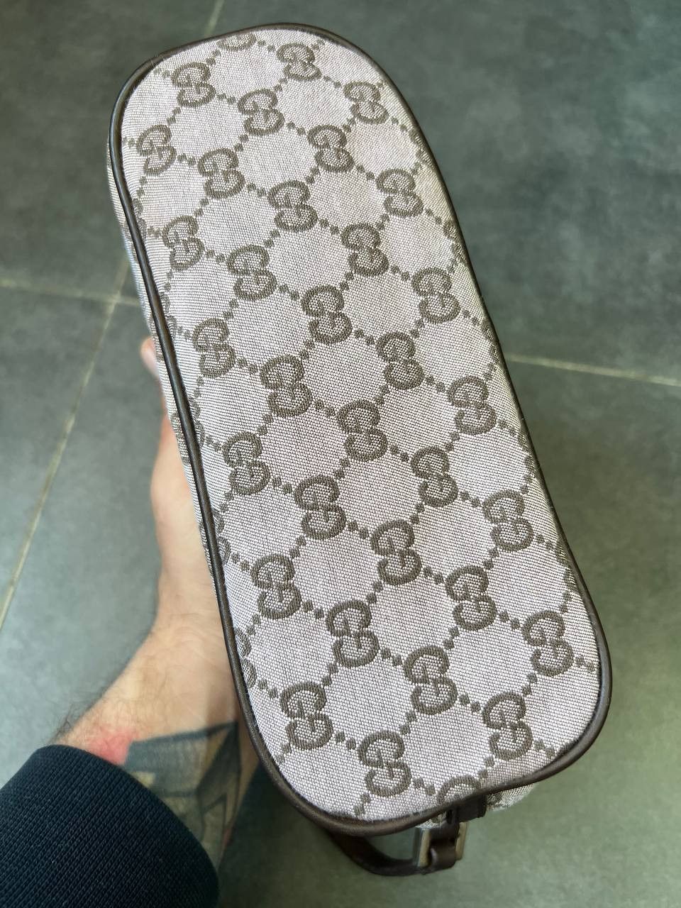 Gucci GUCCI BOAT POCHETTE GG monogram pink canvas BAG Size ONE SIZE - 10 Thumbnail