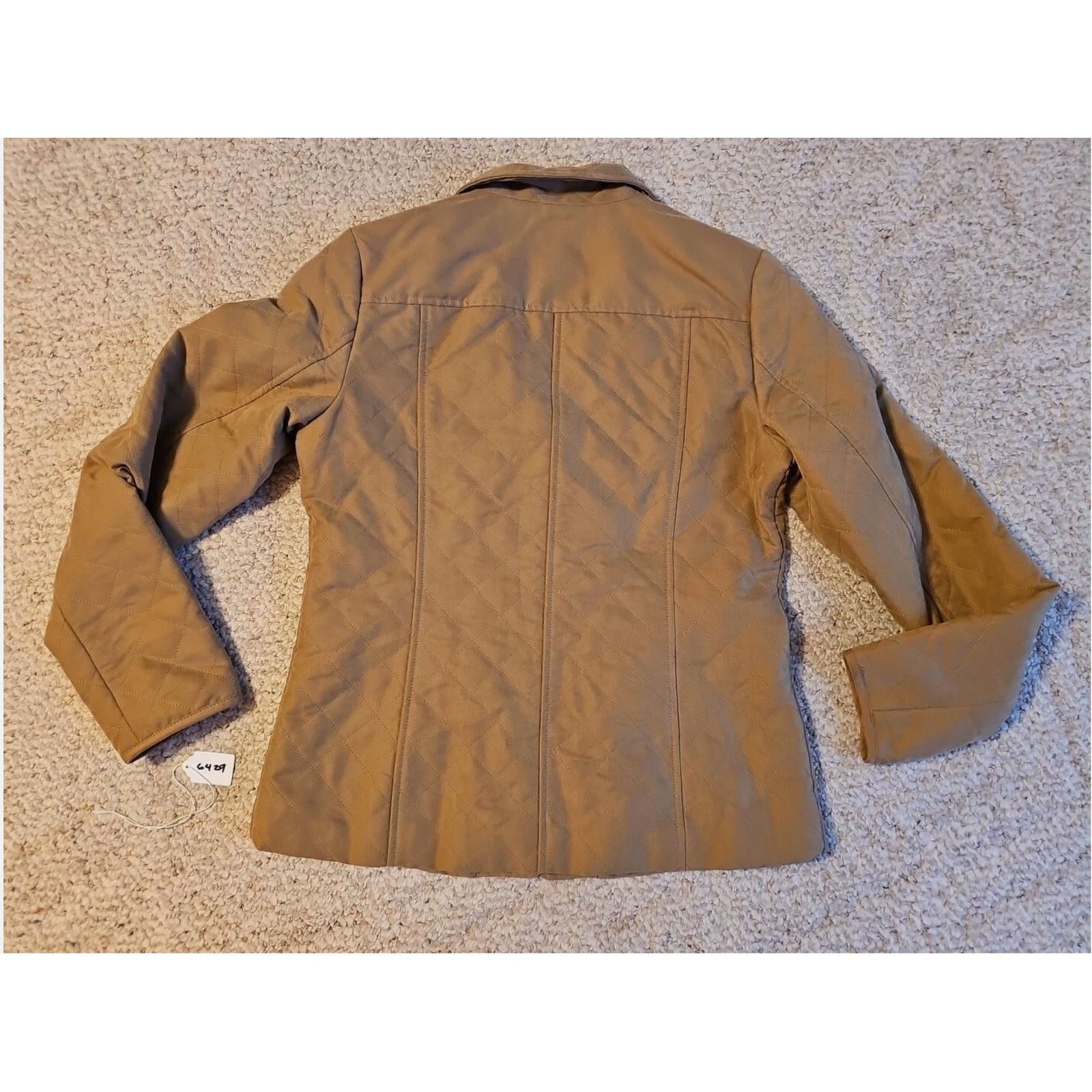 Orvis Orvis Quilted Riding Barn Jacket XS Tan Equestrian EUC Size XS / US 0-2 / IT 36-38 - 4 Thumbnail
