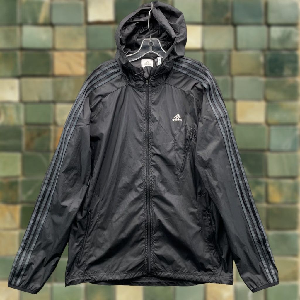 Adidas VINTAGE Adidas Track Jacket Men's Large Active Track Running Windbreaker Sportswear Hike Size US L / EU 52-54 / 3 - 1 Thumbnail
