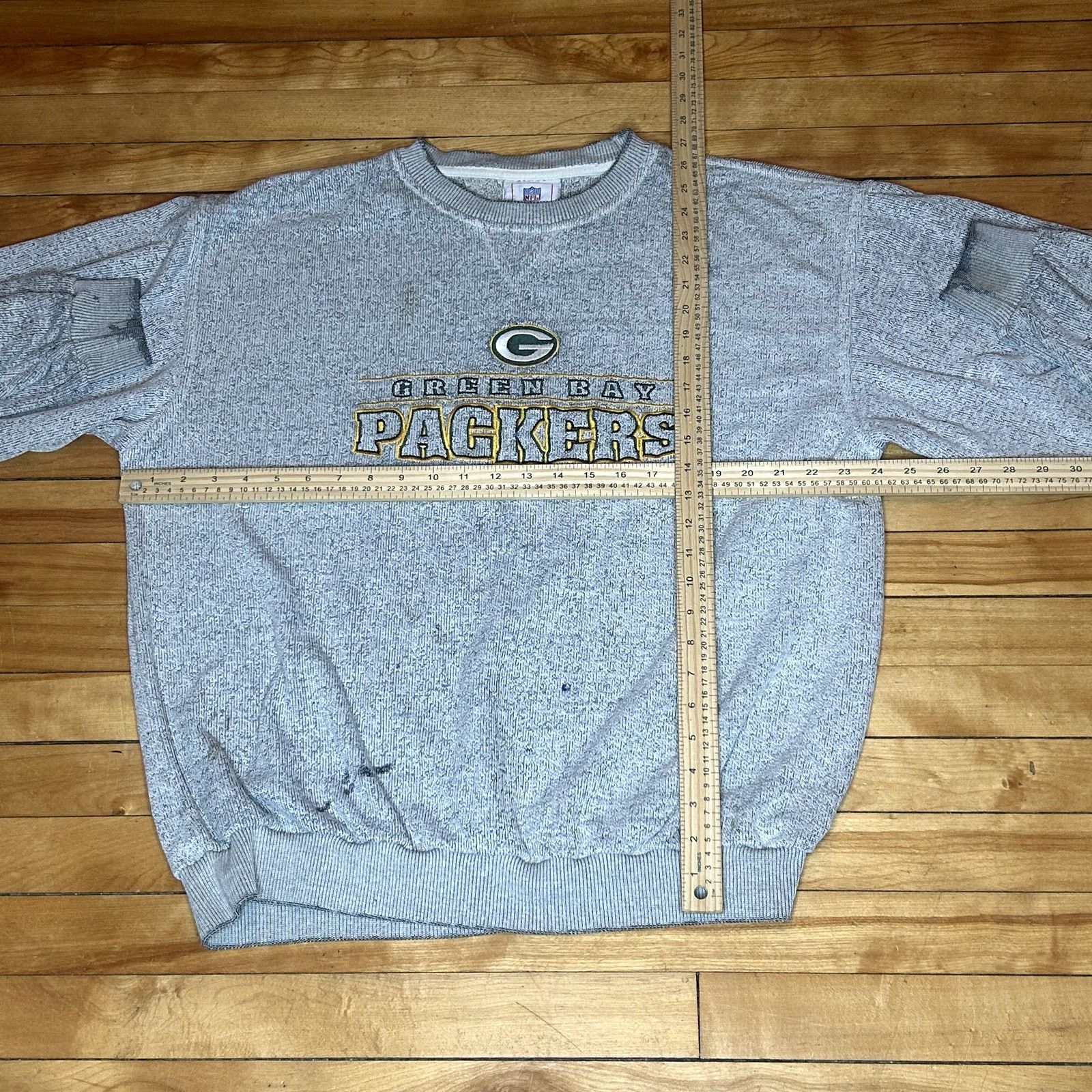 NFL Y2K Green Bay Packers Gray Crewneck XL Size US XL / EU 56 / 4 - 5 Thumbnail