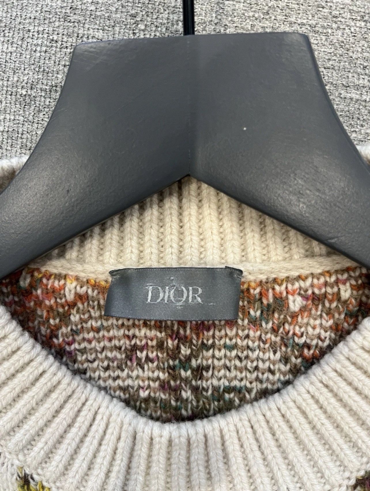 Dior Dior Oblique Fantasy Wool Jacquard Sweater USED size M Size US M / EU 48-50 / 2 - 8 Thumbnail