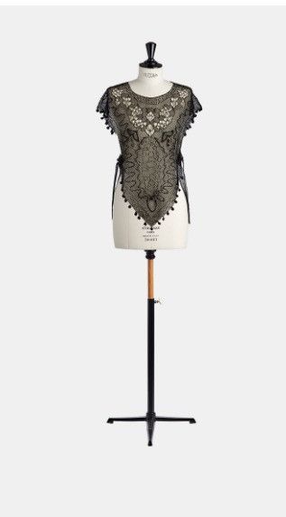 Dior o1w1db10924 Poncho in Black Size S / US 4 / IT 40 - 1 Preview