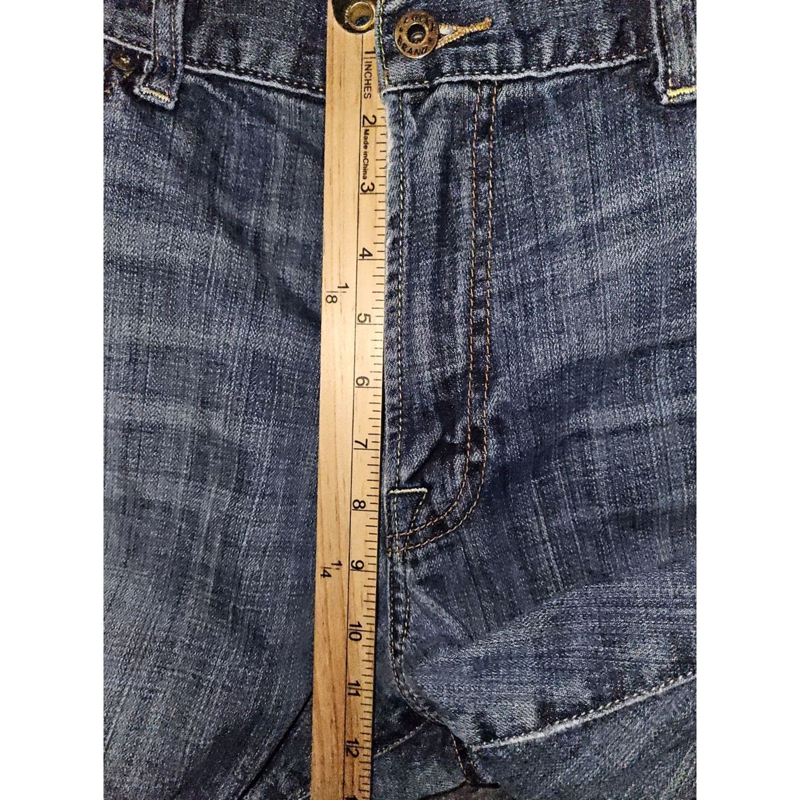 Lucky Brand Lucky Brand 361 Vintage Straight Jeans Men 38x30 Mid Rise Blue Distressed Regular Inseam 28 Size US 38 / EU 54 - 4 Thumbnail