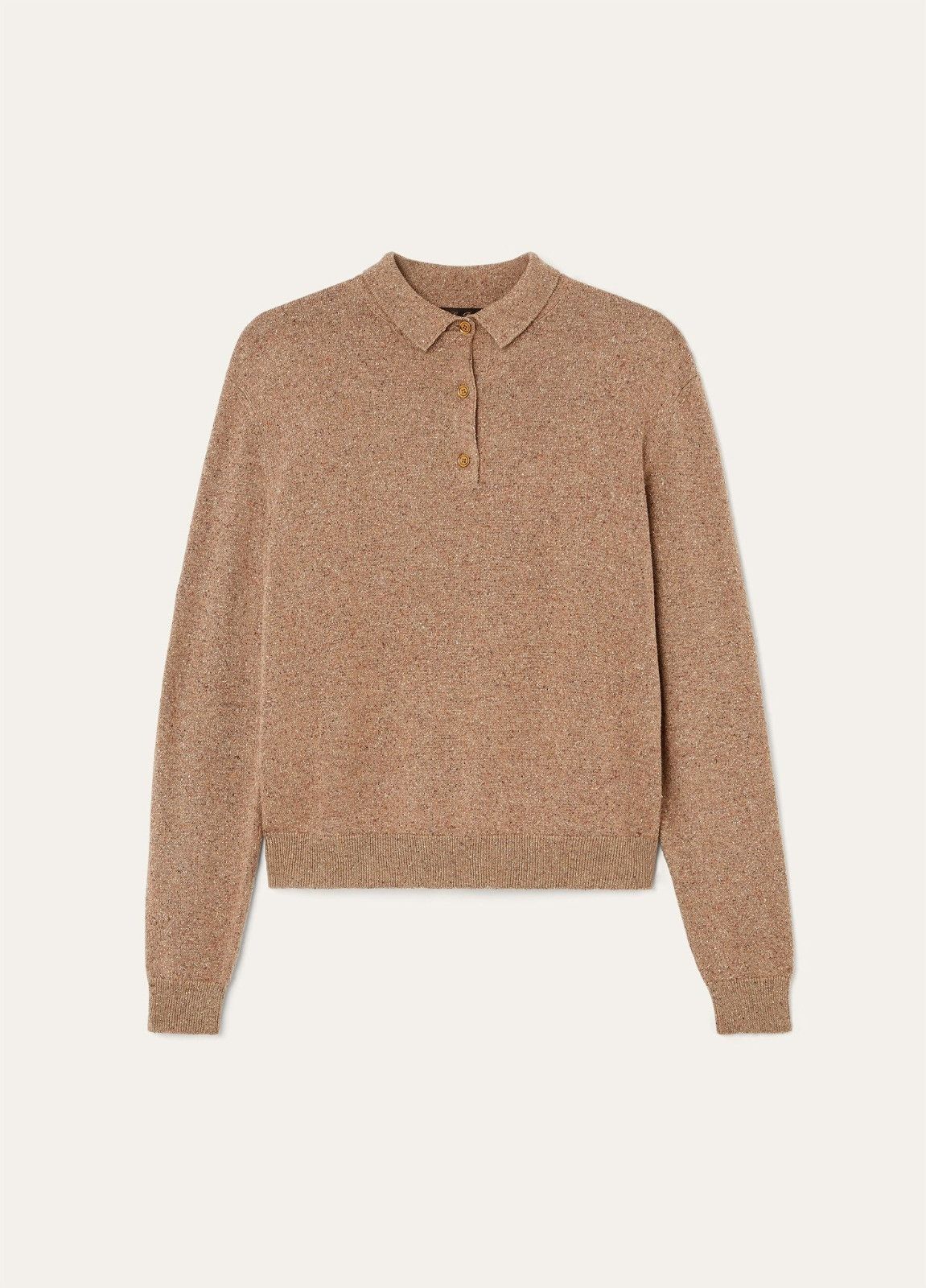 Loro Piana o1srvl11e0526 FAO9753 Colonno Polo Shirt in Brown Size M / US 6-8 / IT 42-44 - 1 Thumbnail
