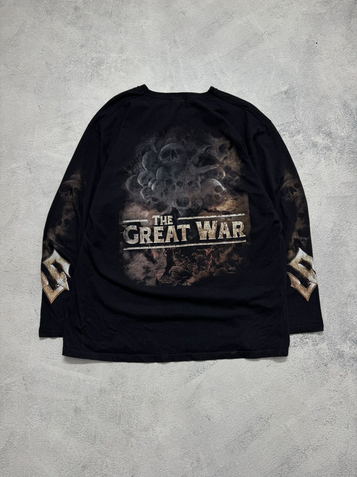 Fruit Of The Loom Vintage Y2k Sabaton Big Logo Print Size US XL / EU 56 / 4 - 3 Thumbnail