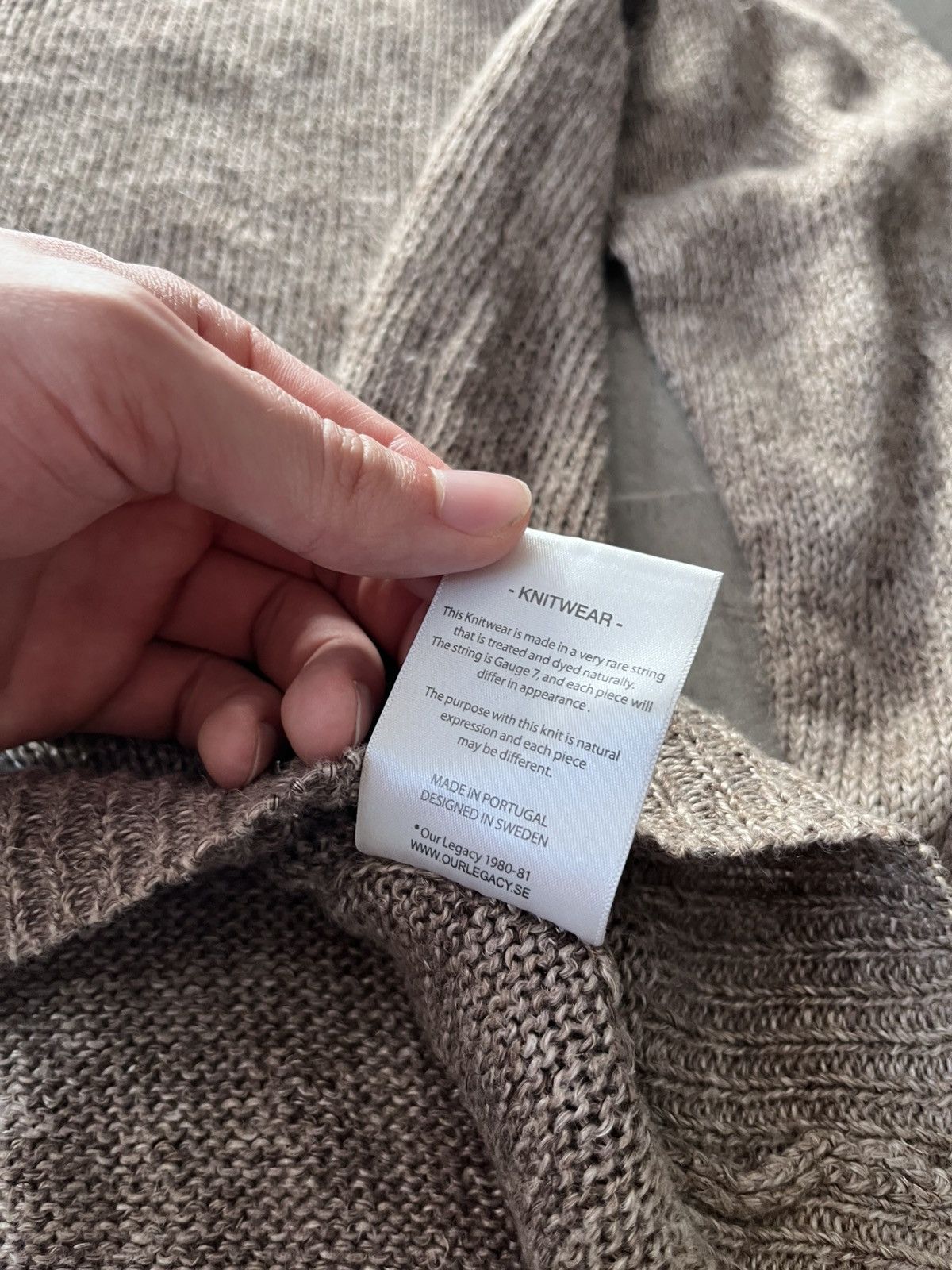 Our Legacy Our Legacy brown 100% lienen sweater Size US M / EU 48-50 / 2 - 8 Thumbnail