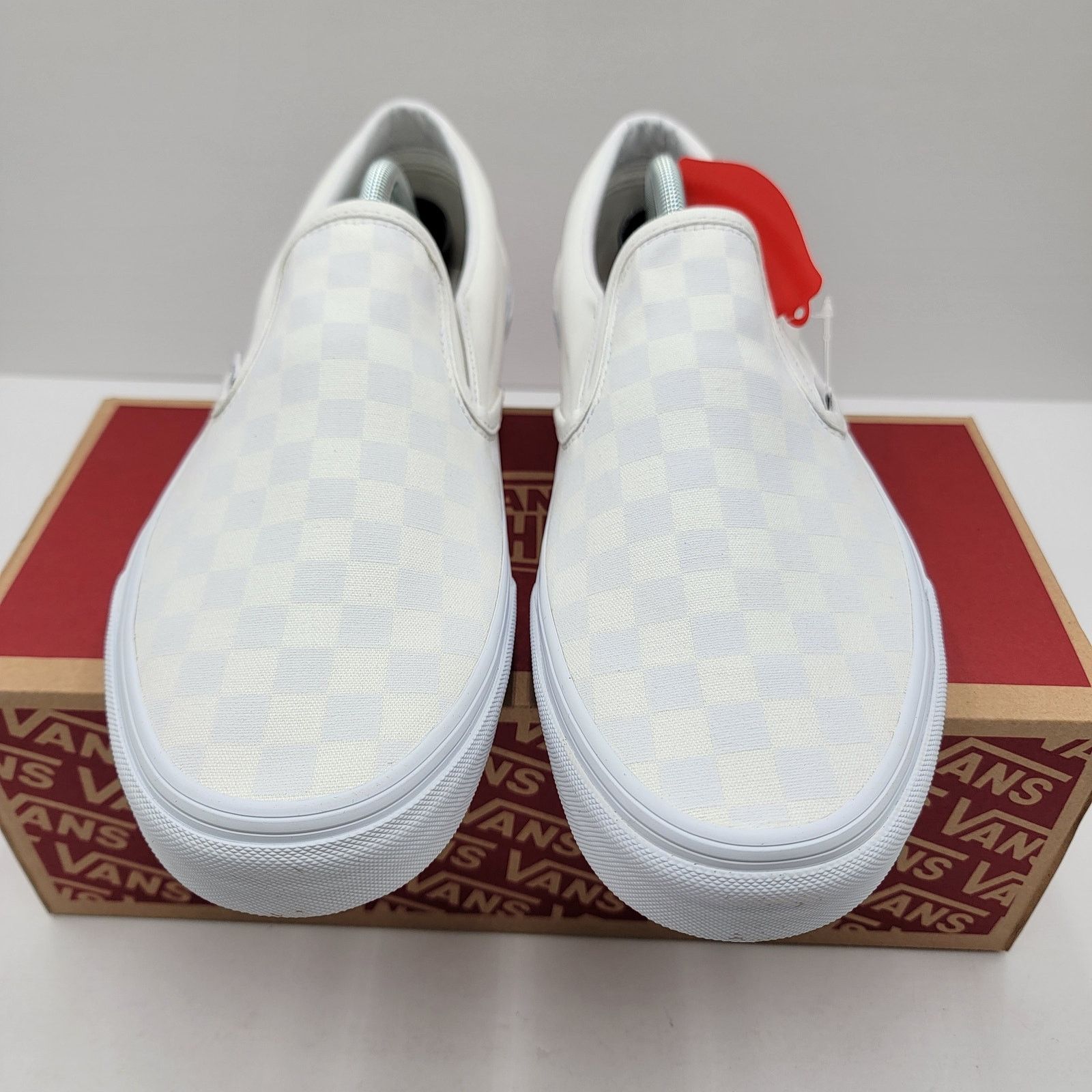Vans Vans Classic Slip-On White Checkerboard - Men's Size 11.5 Size US 11.5 / EU 44-45 - 3 Thumbnail