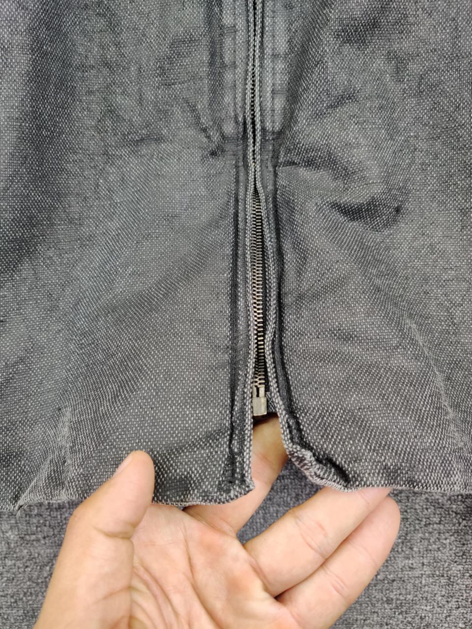 Transit Uomo Transit Uomo Denim Zipper Jacket Size US XS / EU 42 / 0 - 7 Thumbnail