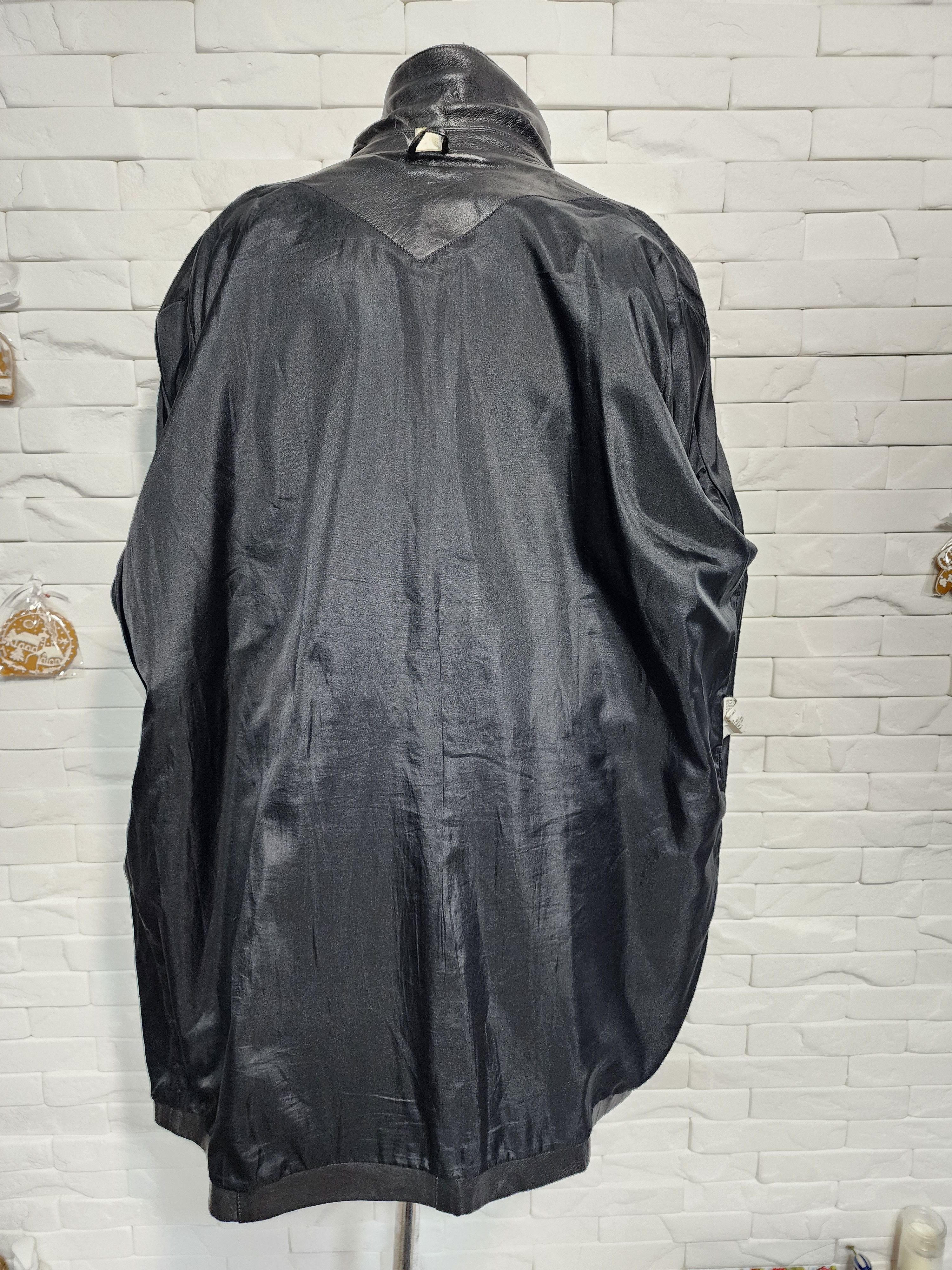 Other Elegant Black Genuine Leather Women's Jacket: Size XXL / US 16-18 / IT 52-54 - 9 Thumbnail