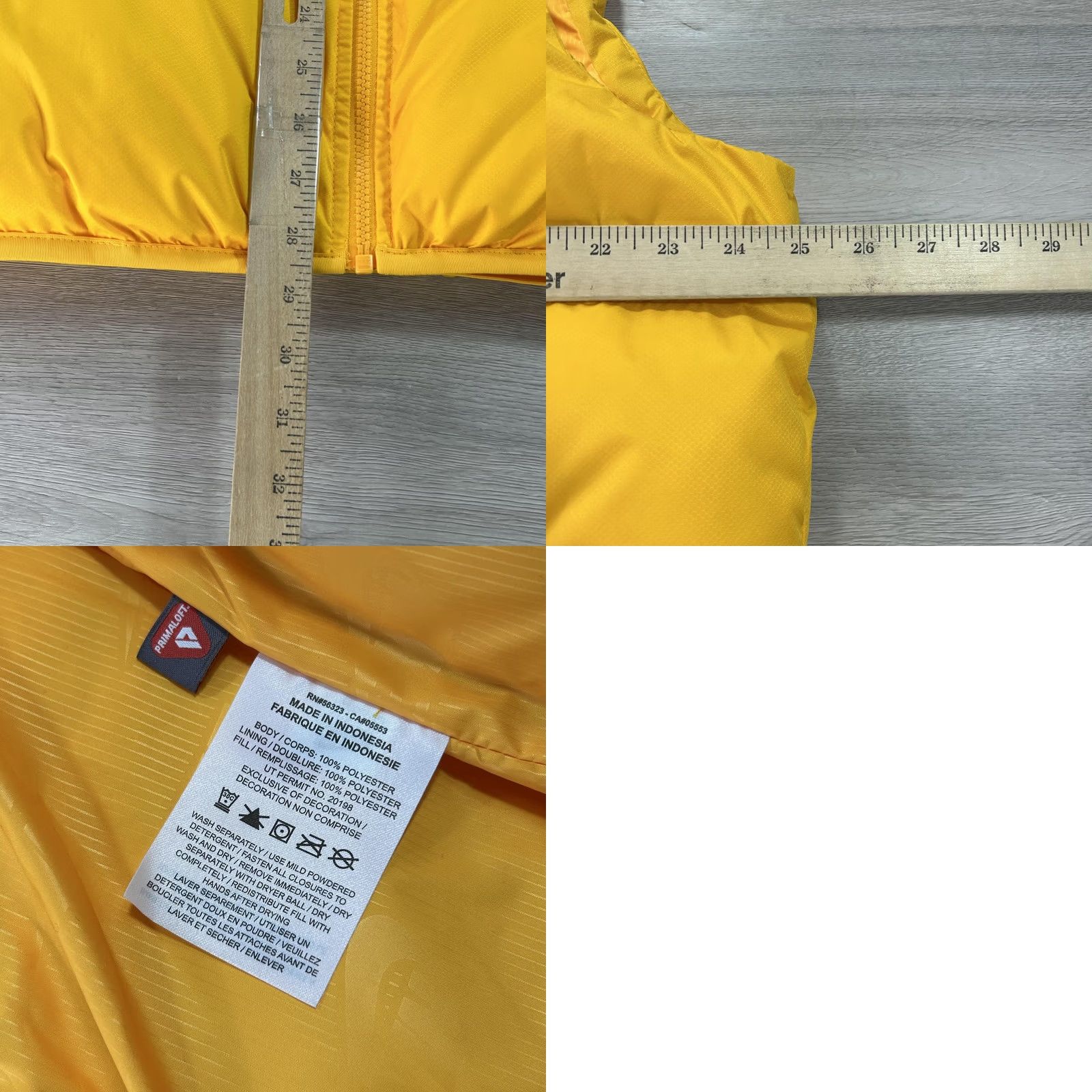 Nike VINTAGE Nike Puffer Vest Mens L Yellow Insulated Quilted Zip Pockets FB7373-739 Size US L / EU 52-54 / 3 - 8 Thumbnail