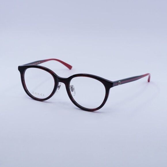 Gucci 🕶️ New Gucci GG1867OK 003 Eyeglasses - Red Havana Frame Size ONE SIZE - 1 Thumbnail