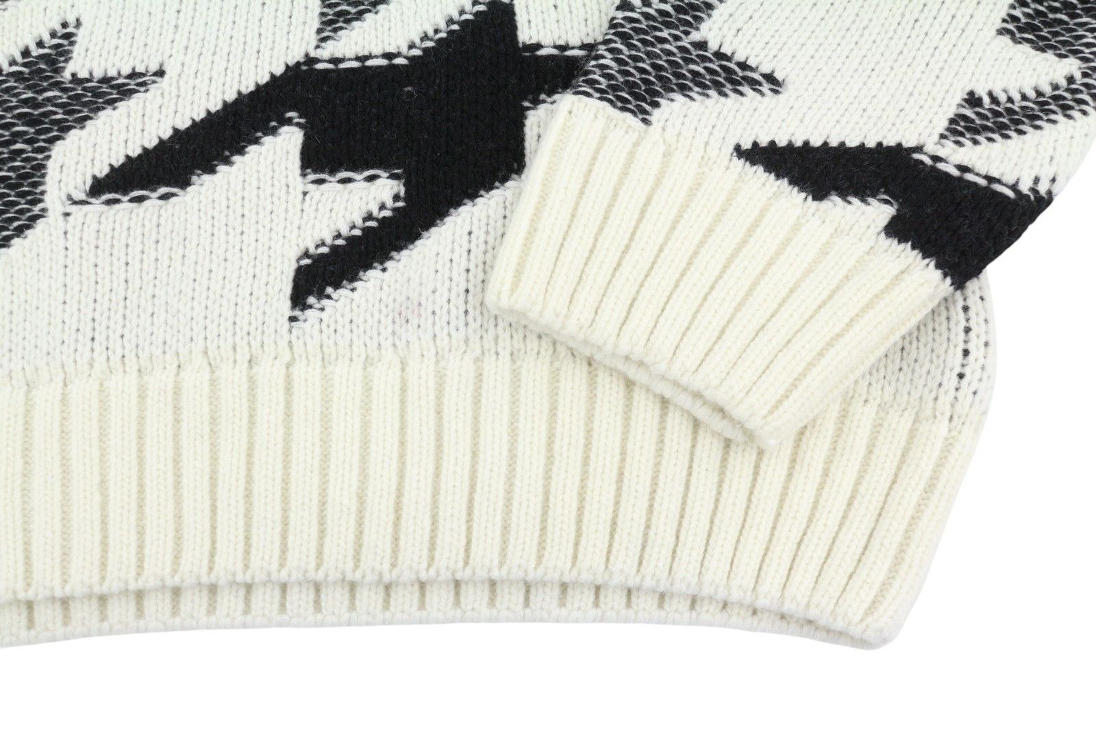 Gant HOUNDSTOOTH ROLLNECK XL Cream Wool Blend Jumper 87246 Size US XL / EU 56 / 4 - 6 Thumbnail