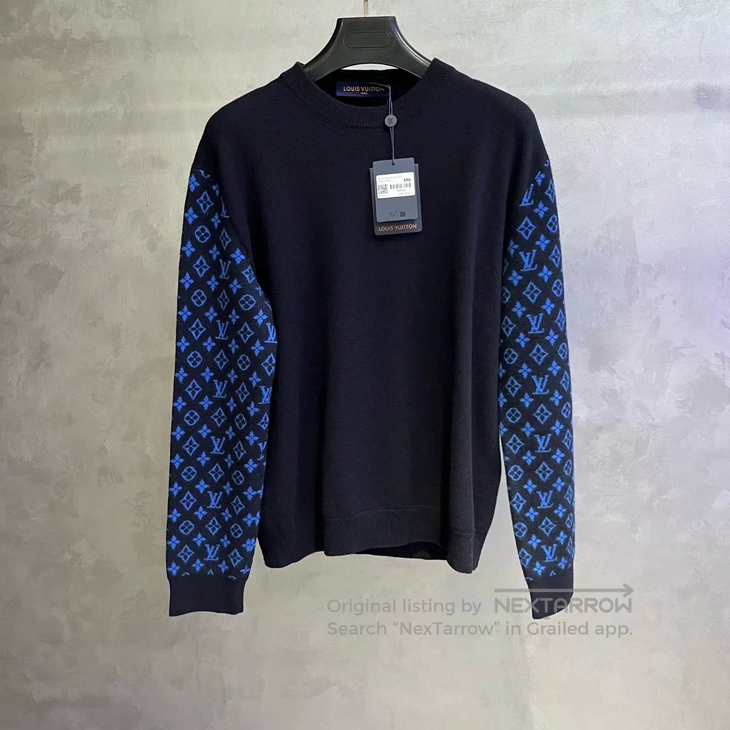 Louis Vuitton Louis Vuitton Dark Blue Full-Logo Sweater. Size US M / EU 48-50 / 2 - 1 Thumbnail