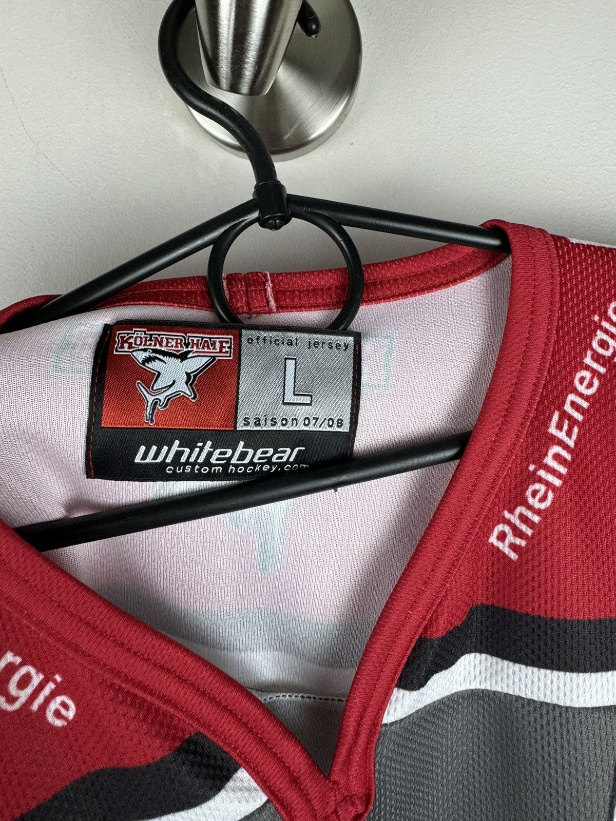 NHL Cologne Sharks jersey 2007/08s Kölne original hokey item Size US L / EU 52-54 / 3 - 4 Thumbnail