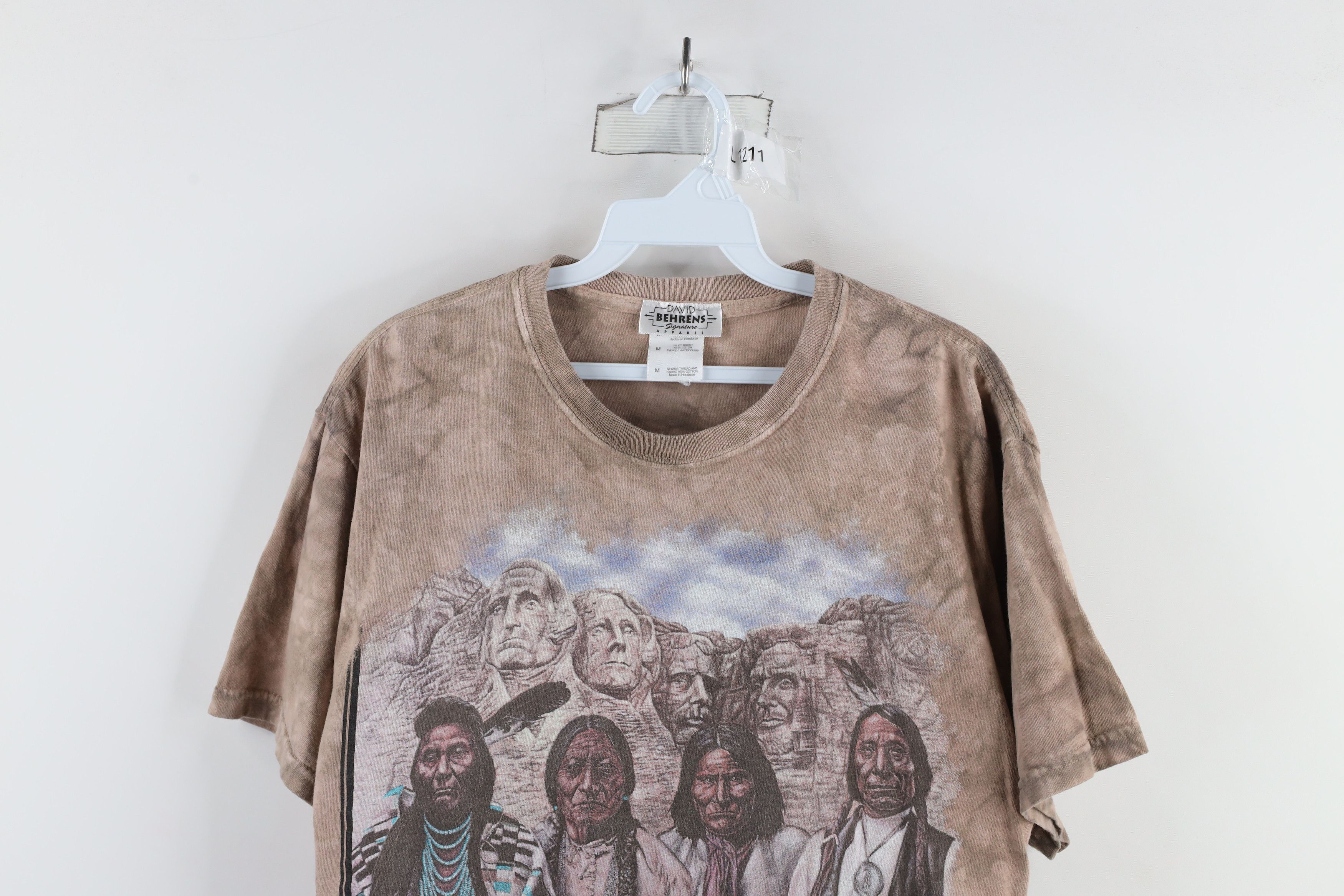 Vintage Vintage 90s Founding Fathers Native American T-Shirt Size US M / EU 48-50 / 2 - 2 Thumbnail