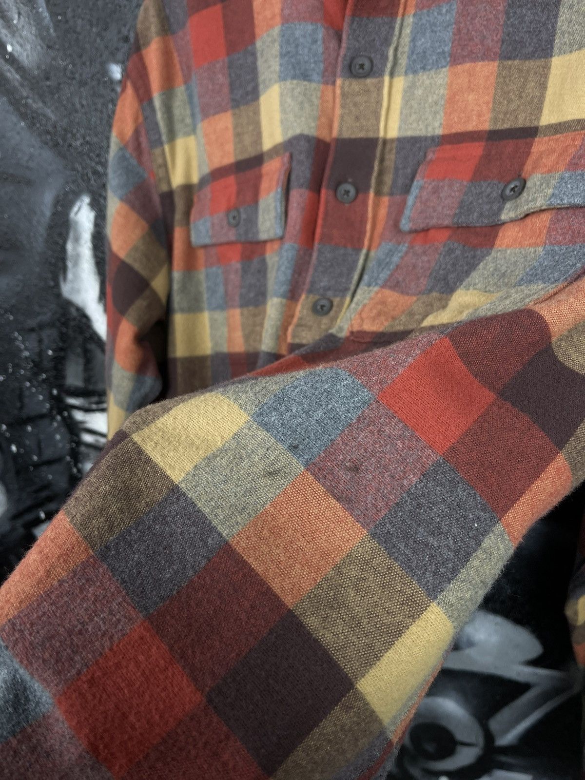 L.L. Bean × Vintage L.L Bean Chamois Plaid Shirt Men’s Traditional Fit Size US L / EU 52-54 / 3 - 14 Thumbnail