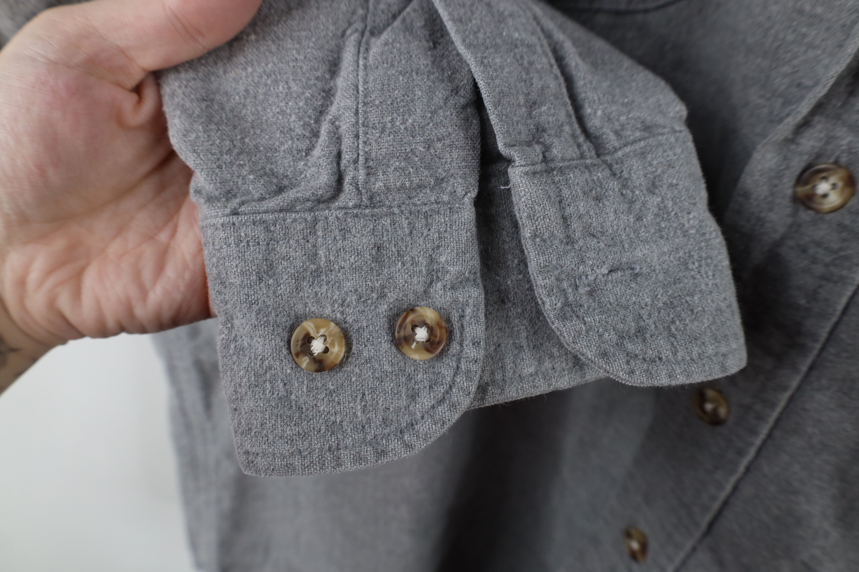 FiveBrother × Vintage Vintage 90s Five Brother Chamois Cloth Button Shirt Size US L / EU 52-54 / 3 - 6 Thumbnail