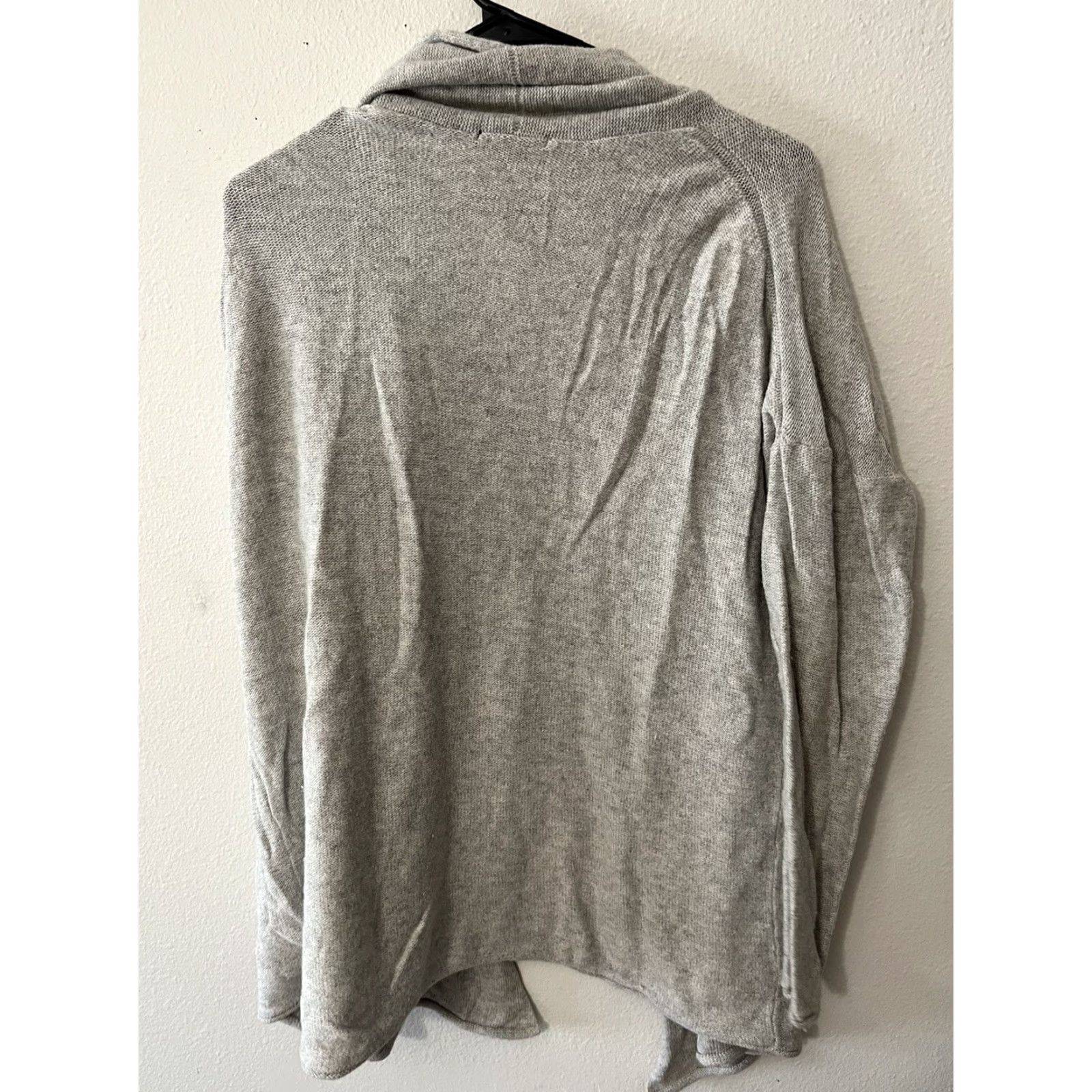 H&M VINTAGE H&M Women's Cardigan Sweater Open Front Ribbed Knit Gray Medium Casual Fall Winter Size M / US 6-8 / IT 42-44 - 3 Thumbnail