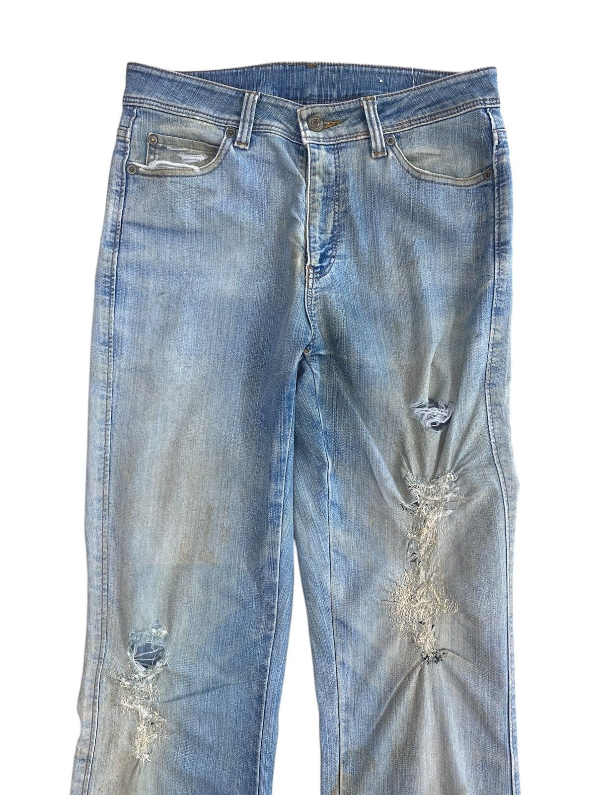 Other Topvalu Japanese Brand Acid Blue Wash Style Flare Jeans Size US 28 / EU 44 - 2 Thumbnail