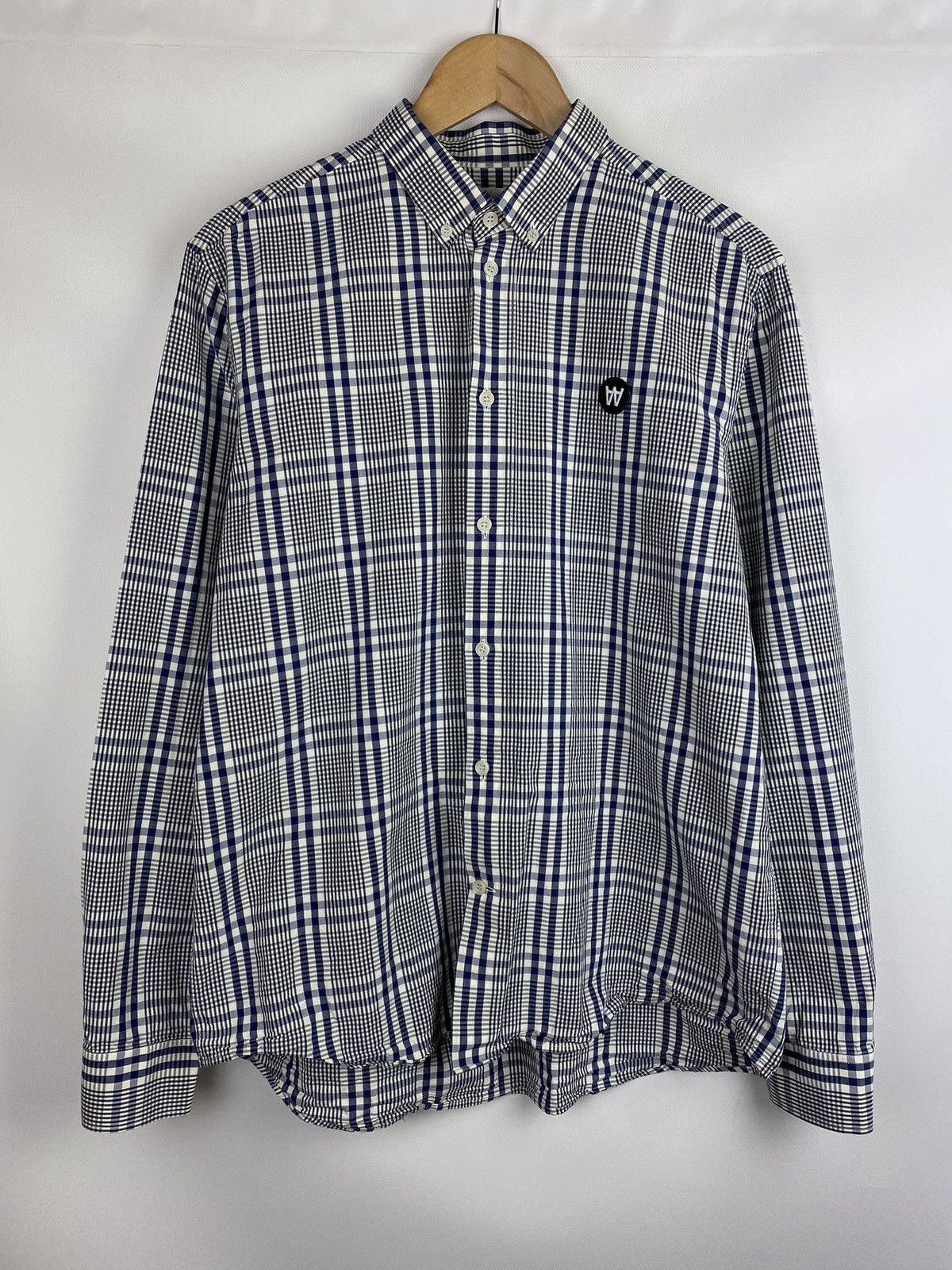 Wood Wood Wood Wood men’s checked long sleeve button up shirt size XL Size US XL / EU 56 / 4 - 1 Thumbnail