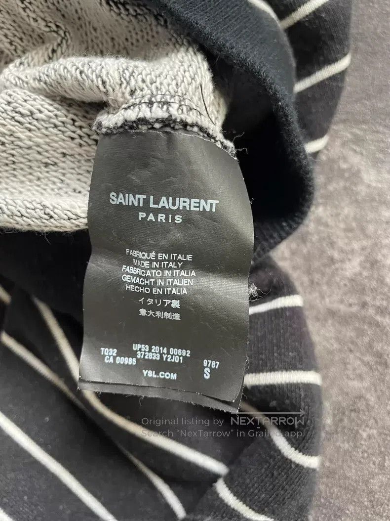 Saint Laurent Paris Saint Laurent Paris Black and White Striped Top Size US S / EU 44-46 / 1 - 5 Thumbnail