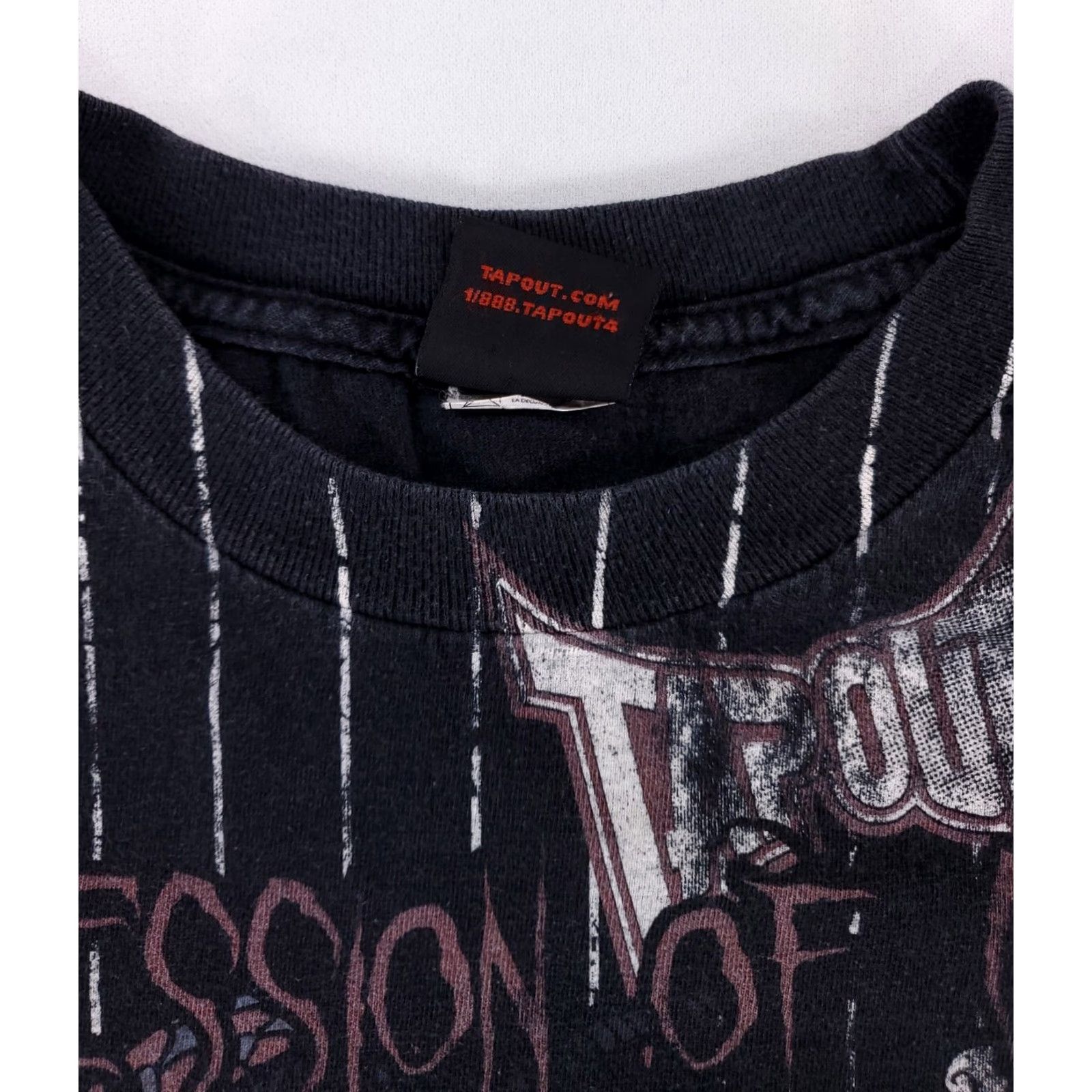 Tapout VINTAGE Tapout Y2K Expression of Combat T Shirt Black Short Sleeve Mens XL Size US XL / EU 56 / 4 - 3 Thumbnail