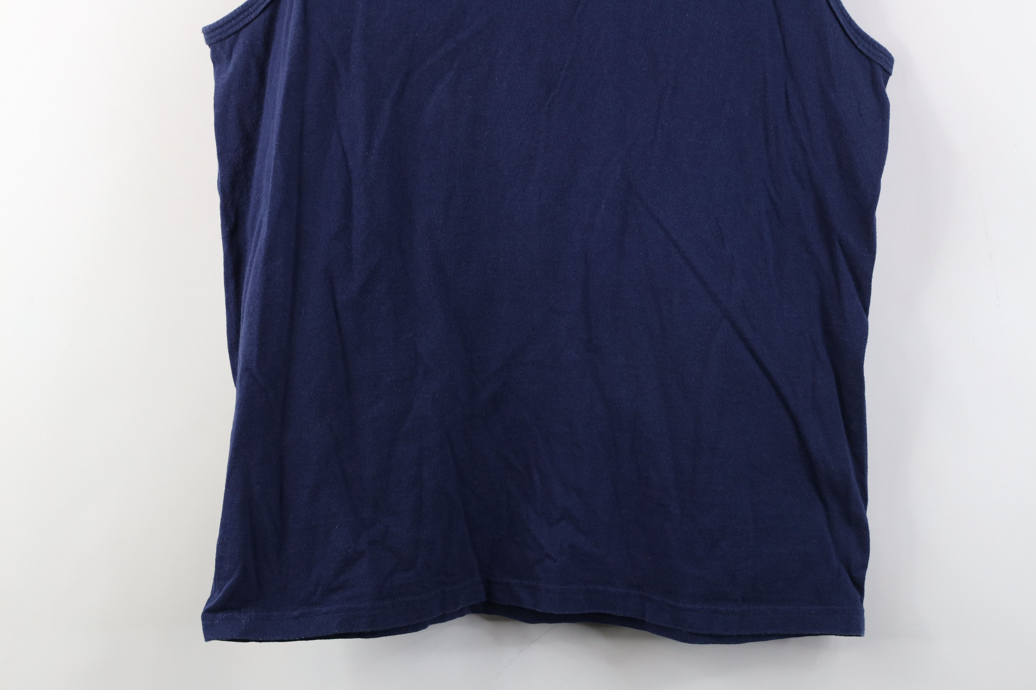 Vintage Vintage 90s Streetwear Blank Tank Top T-Shirt Navy Blue Size US M / EU 48-50 / 2 - 10 Thumbnail