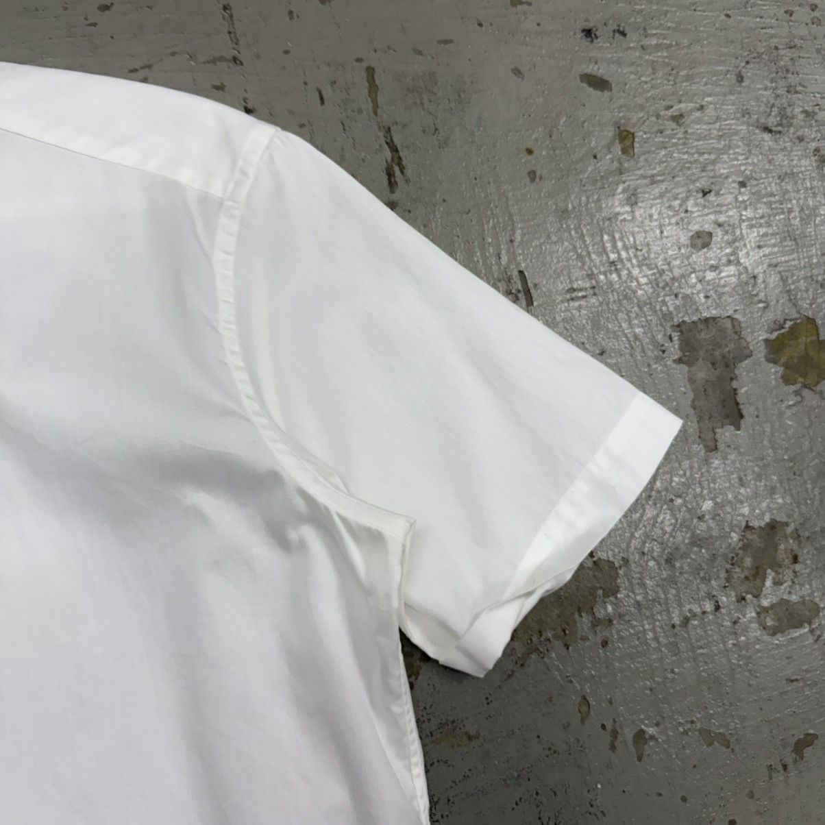 Maison Kitsune Kitsune White Margiela Style Button Up Poplin Shirt Size US L / EU 52-54 / 3 - 4 Thumbnail