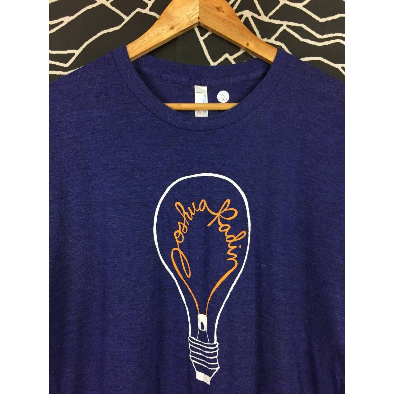 American Apparel × Band Tees Joshua Radin American Acoustic Folk Singer Tee Size L Size US L / EU 52-54 / 3 - 3 Thumbnail
