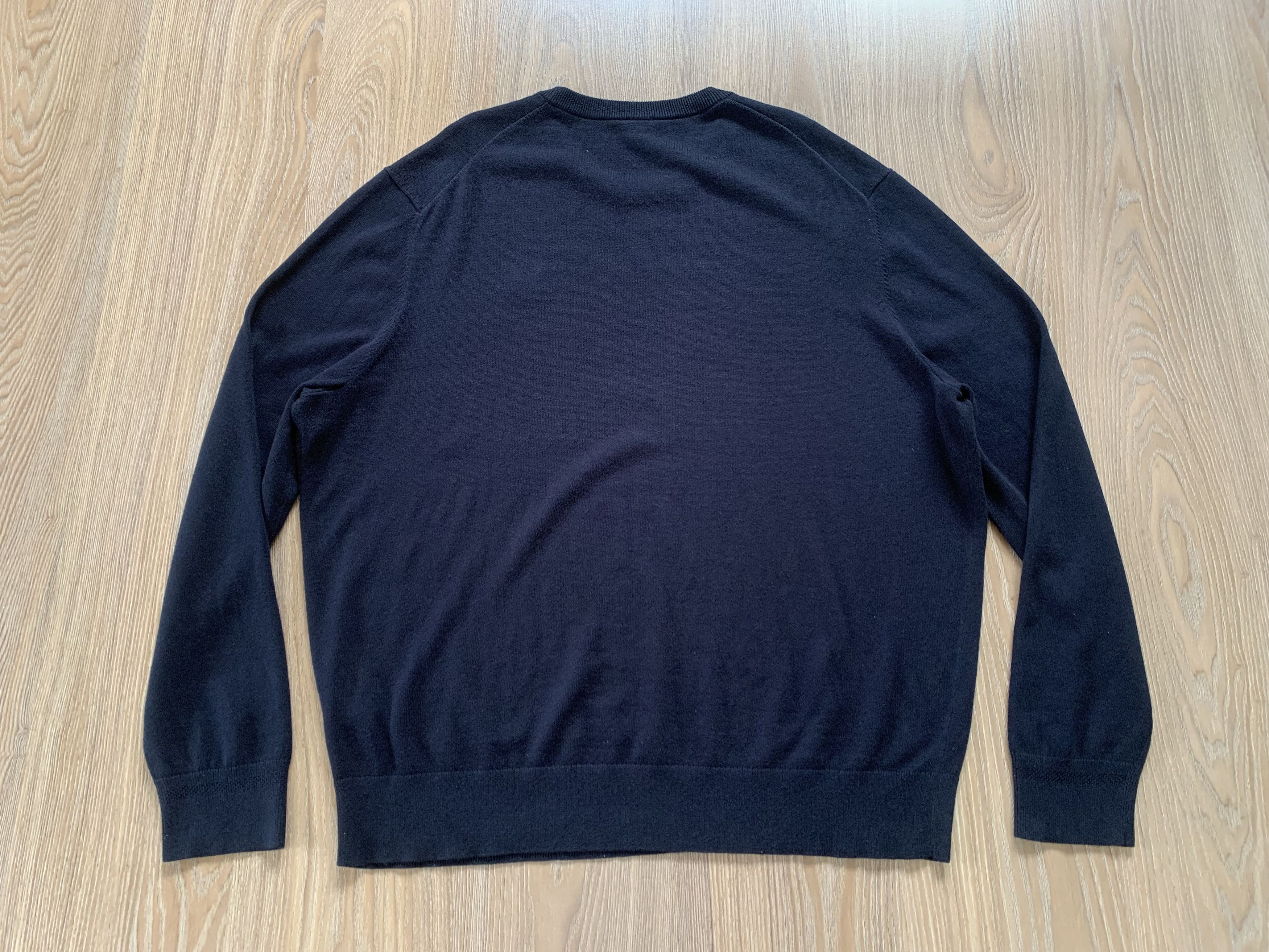 Hugo Boss Hugo Boss Navy Cotton–Cashmere Crewneck Sweater Size US XXL / EU 58 / 5 - 3 Thumbnail