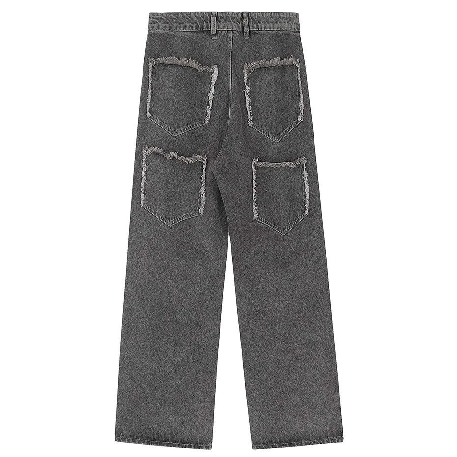 Lightning Splicing Baggy Jeans