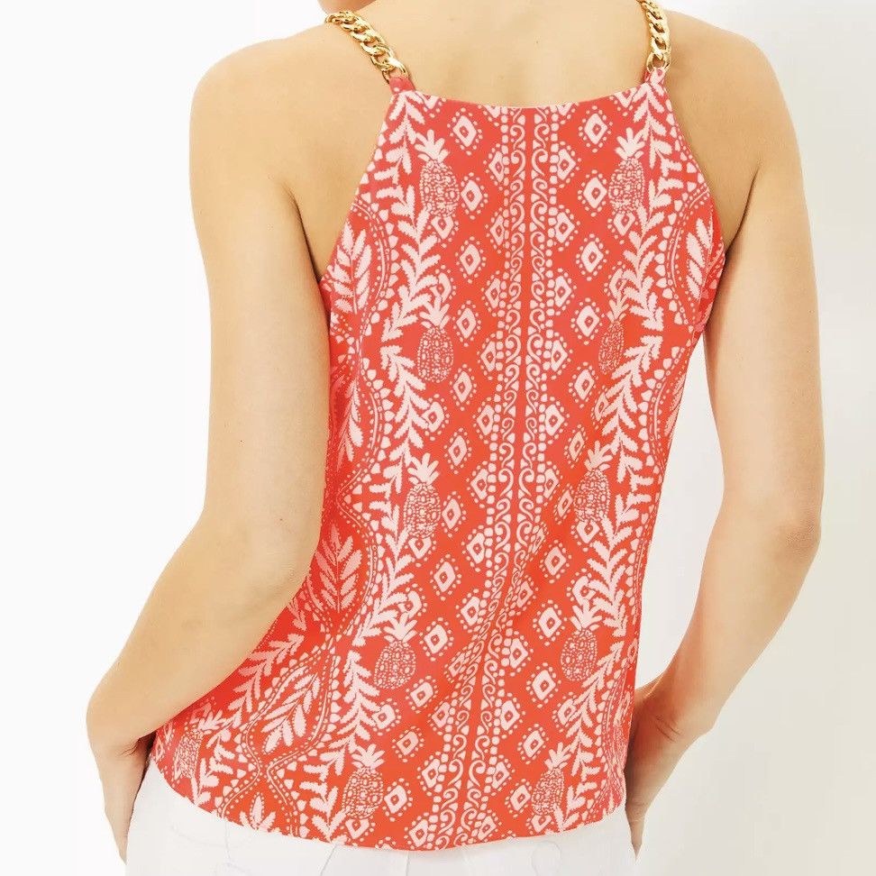Lilly Pulitzer Johannah Silk Top Size S / US 4 / IT 40 - 2 Thumbnail