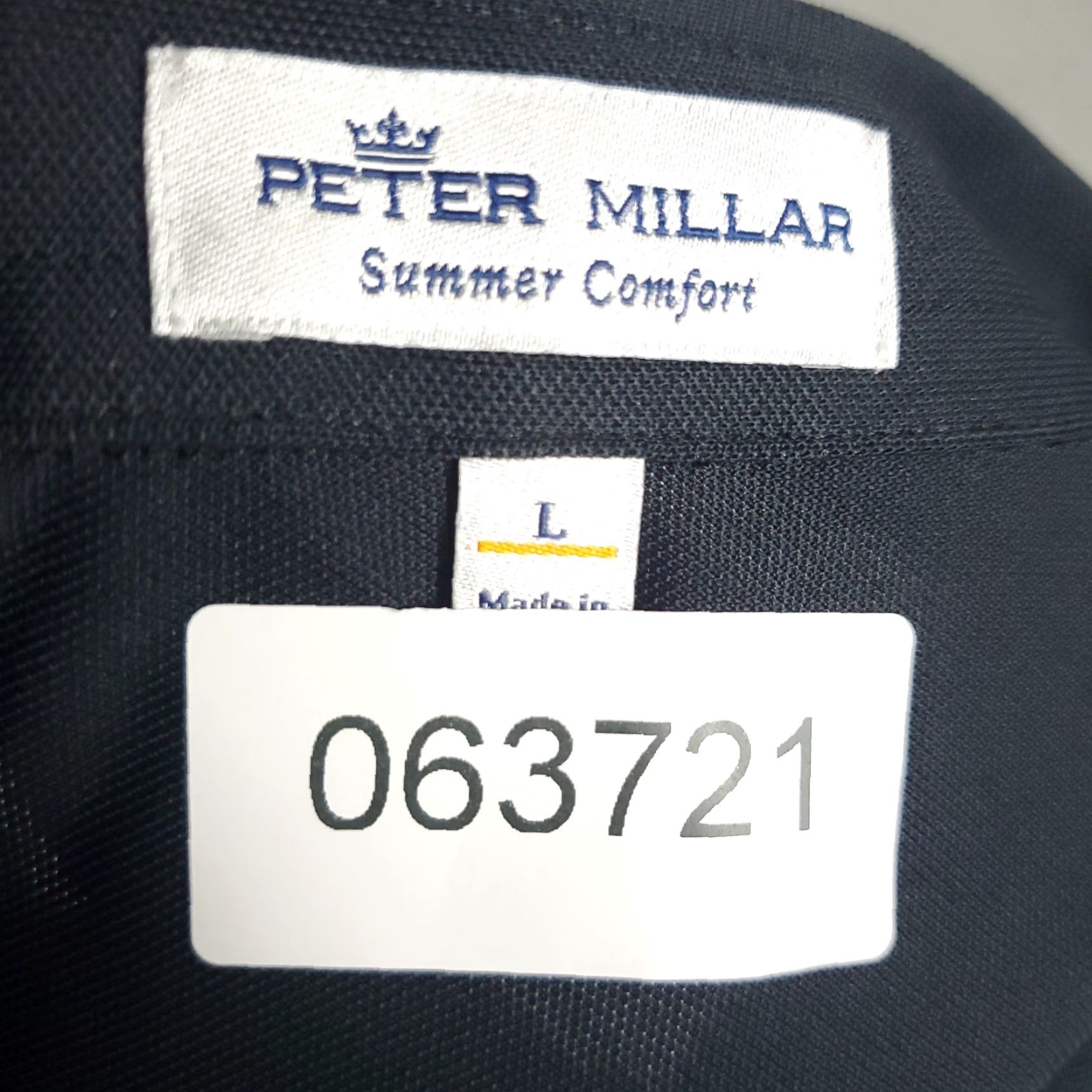 Peter Millar Peter Millar Polo Shirt Mens Large Black Golf Summer Comfort Short Sleeve Size US L / EU 52-54 / 3 - 7 Thumbnail