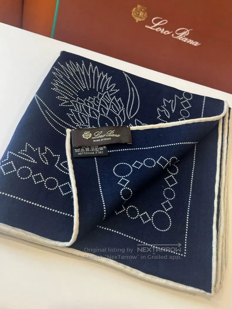 Loro Piana LORO PIANA size 90*90cm Real Silk Scarf 90*90 Size ONE SIZE - 1 Thumbnail