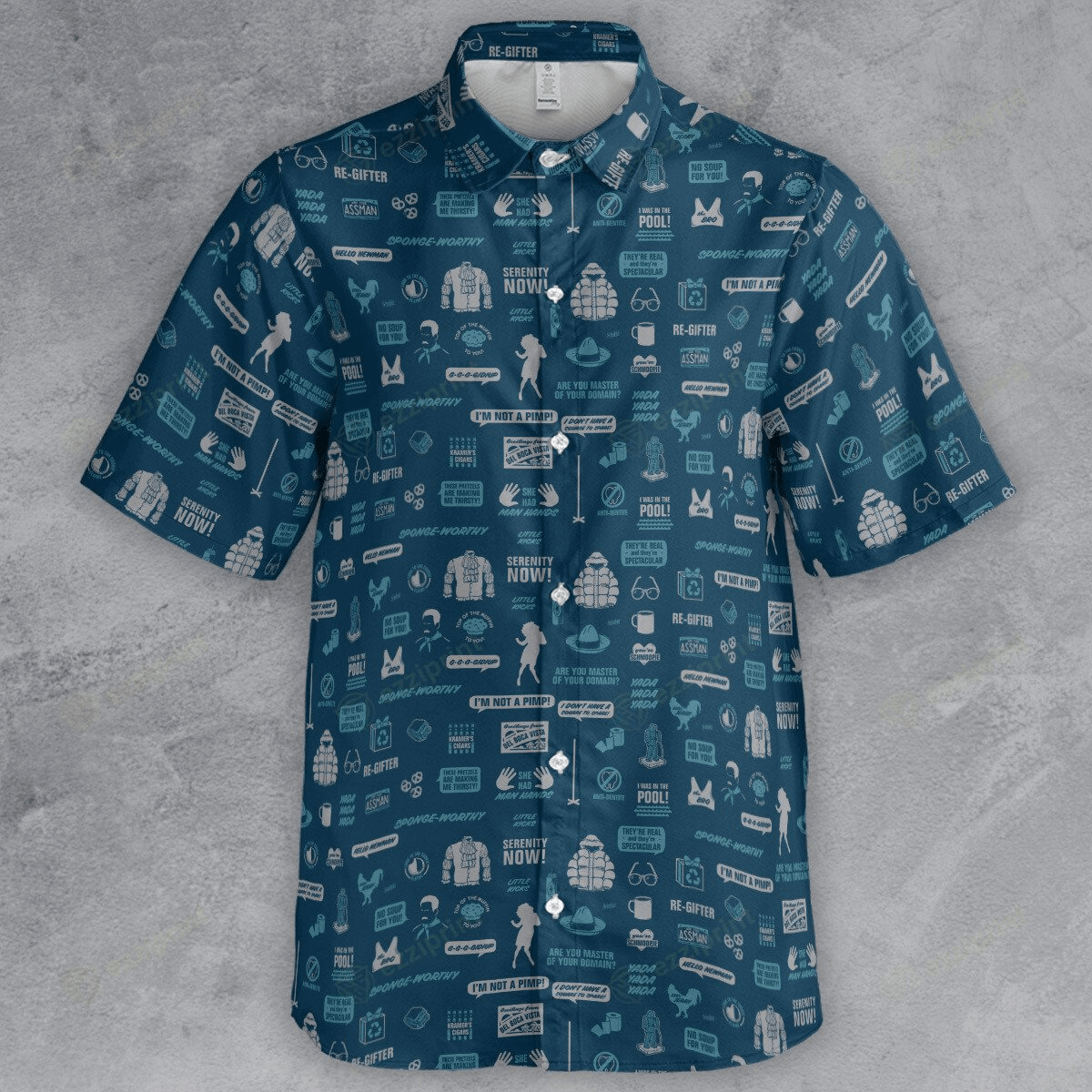 The Unbranded Brand Seinfeld Memorable Moments Pop Culture Button Down Shirt Size US M / EU 48-50 / 2 - 2 Thumbnail