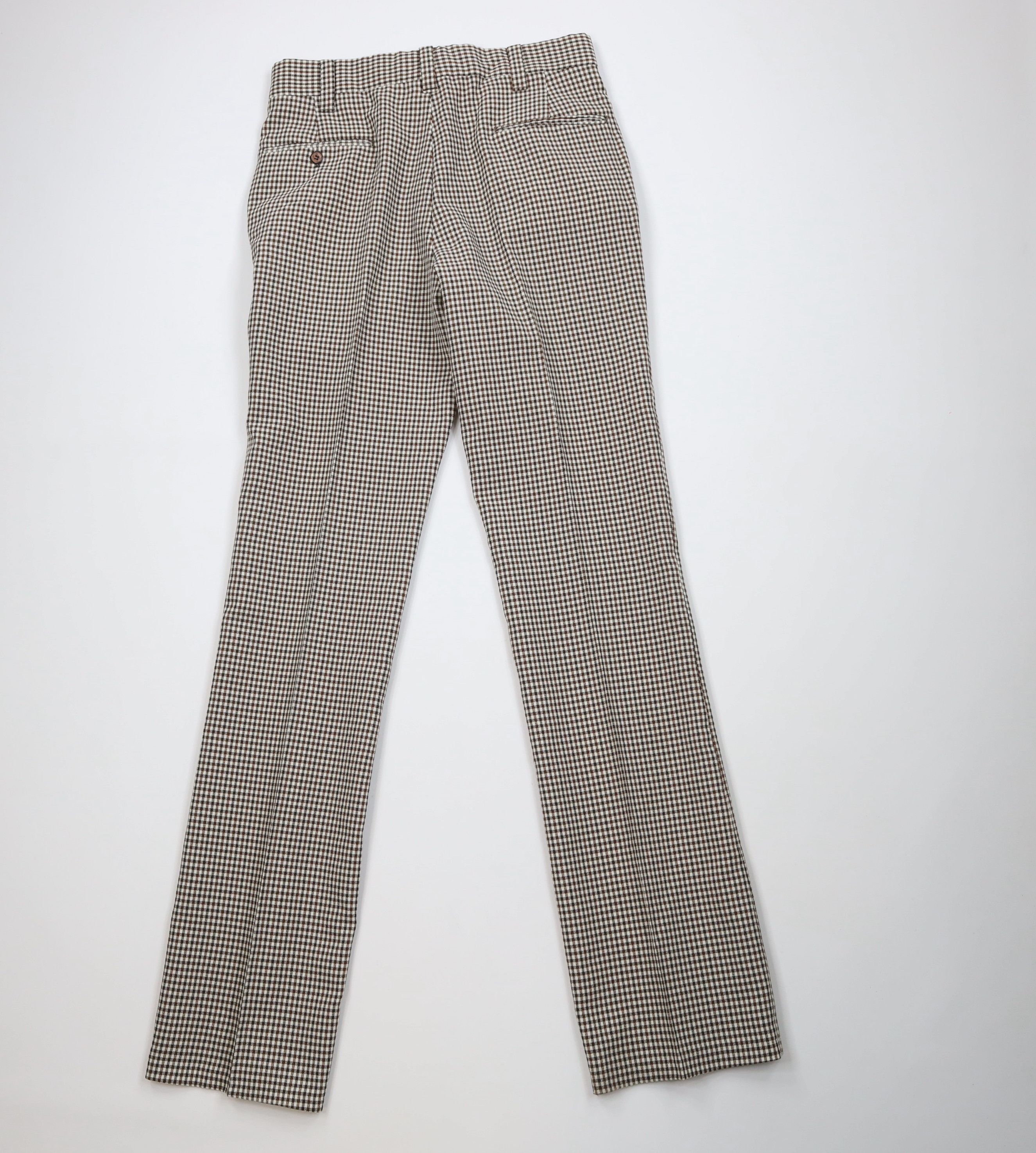 Vintage Vintage 70s Streetwear Flared Wide Leg Chino Pants Plaid USA Size US 32 / EU 48 - 7 Thumbnail