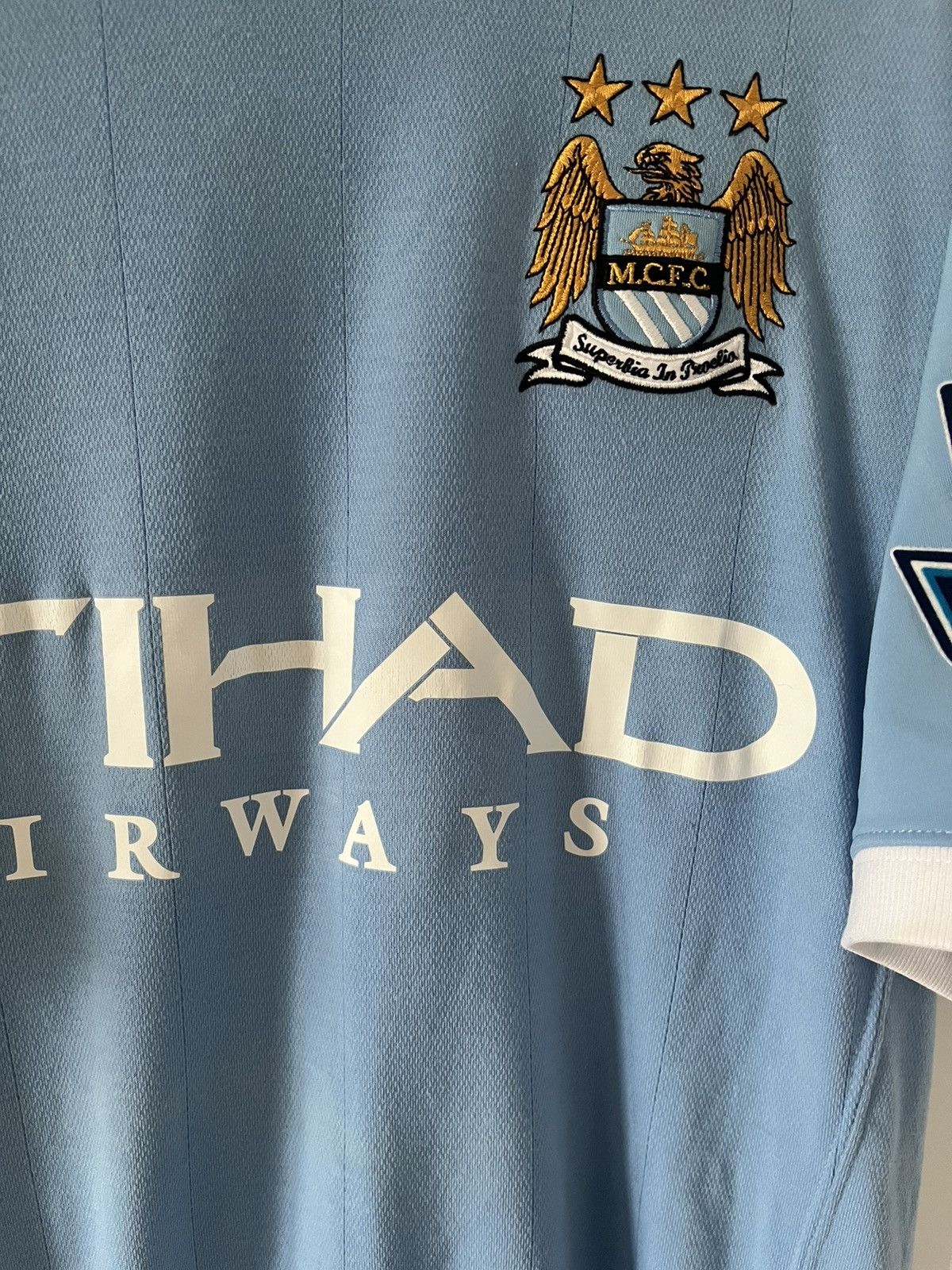 Manchester City umbro 2010/2011 domowa Boateng z autografem — zdjęcie 7