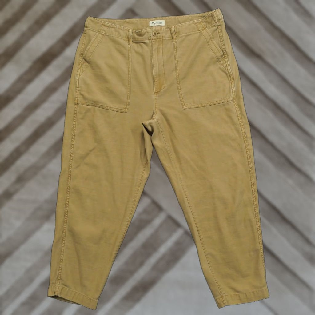 Madewell Madewell Pants Womens 32 Tan Brown Military Cropped 38x25 Pants Cropped Casual Classic Regular Brown Madewell Womens 32 25 in Inseam 25 Size 24" / US 00 / IT 34 - 1 Thumbnail