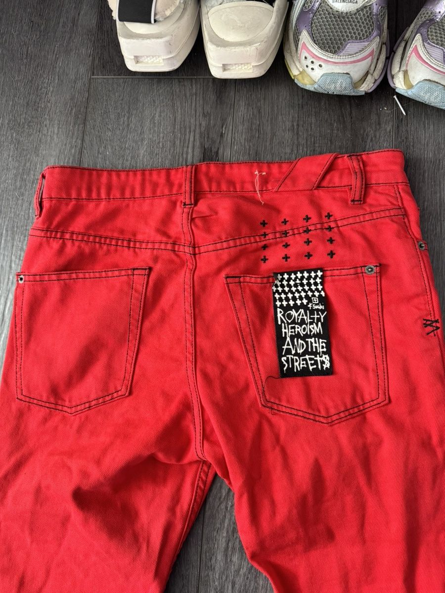 Ksubi KSUBI CHITCH NITRO JEANS IN RED Size US 31 - 4 Thumbnail