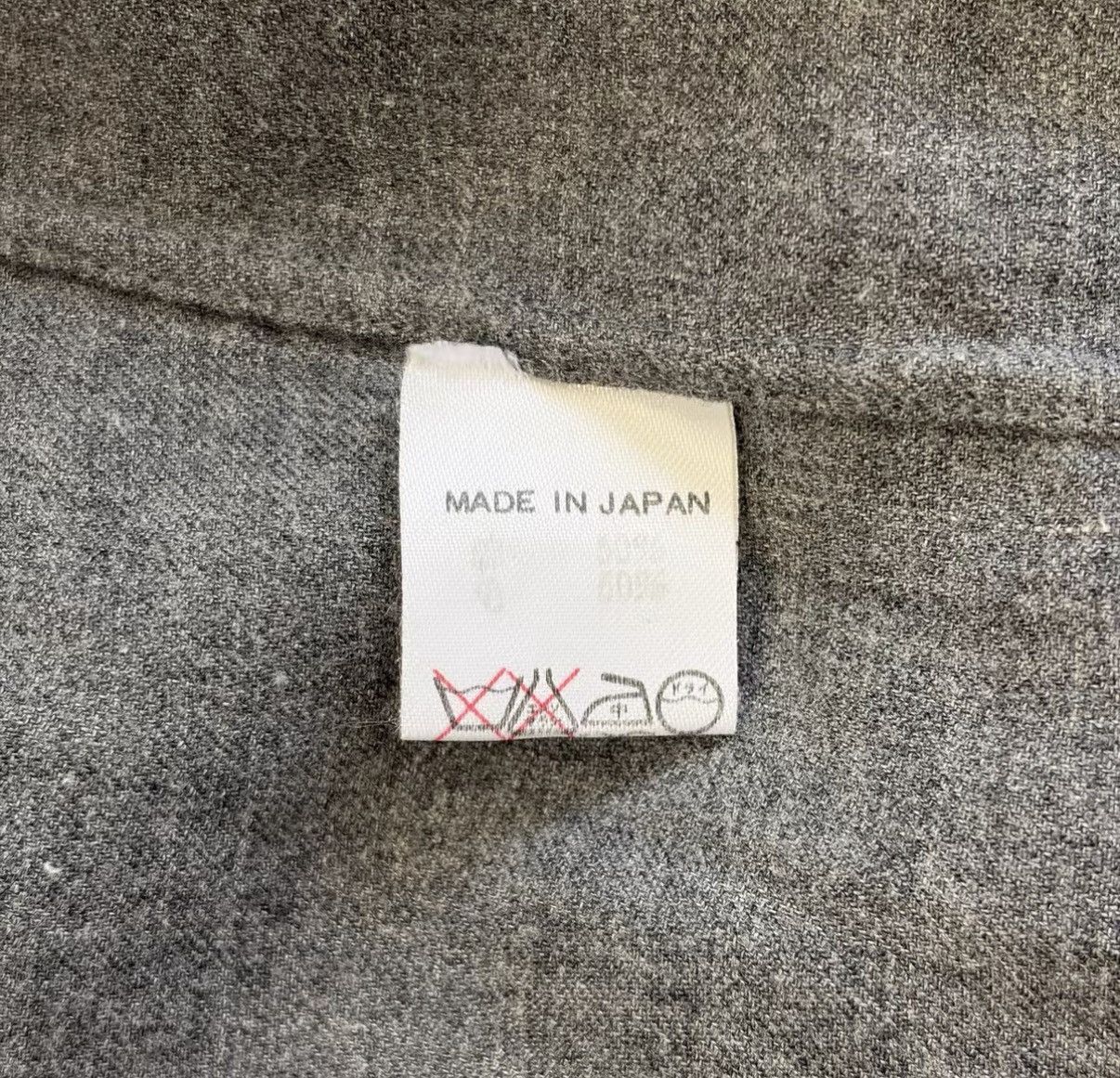Yohji Yamamoto Yohji Yamamoto 80s Scissors Collar Grey Wool Shirt J4 Size US M / EU 48-50 / 2 - 6 Thumbnail