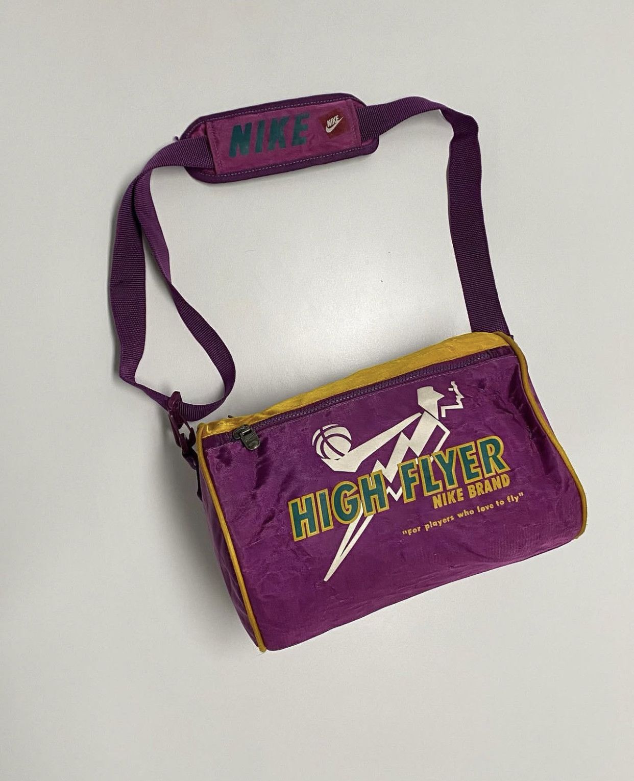 Nike × Vintage Nike Vintage Basketball High Flyer Duffle Bag Size ONE SIZE - 1 Thumbnail