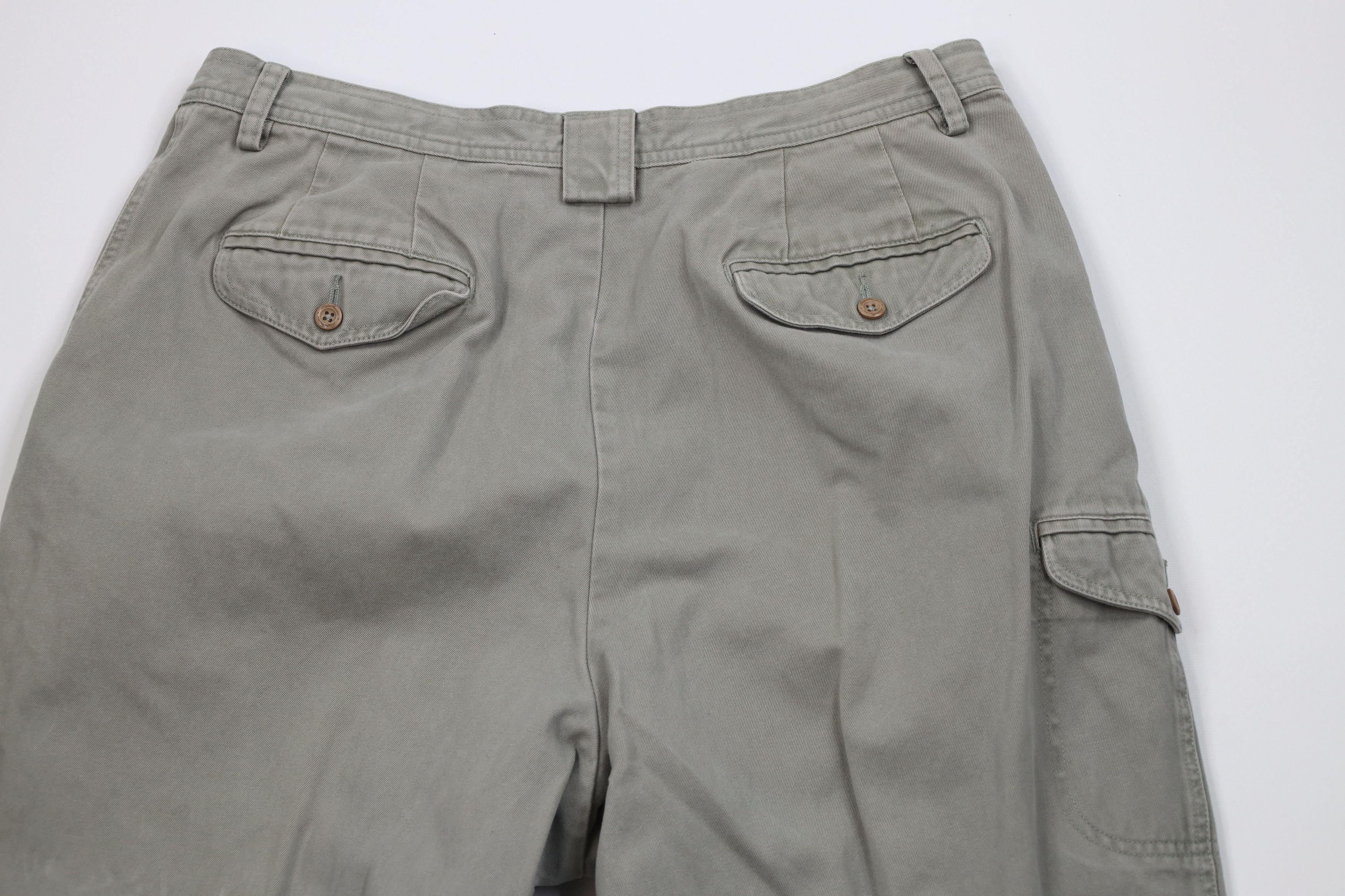 Eddie Bauer Vintage 90s Eddie Bauer Stonewash Heavy Cargo Trekking Pants Size 40" / US 18 - 10 Thumbnail
