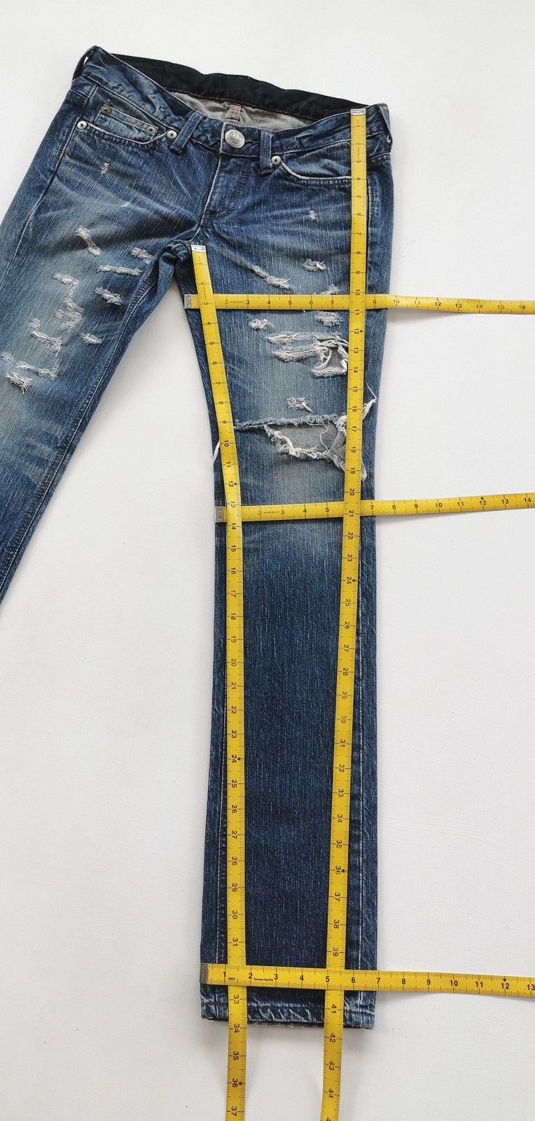 Edwin Edwin Distressed Denim Jeans 30/33.5 Size 30" / US 8 / IT 44 - 12 Thumbnail