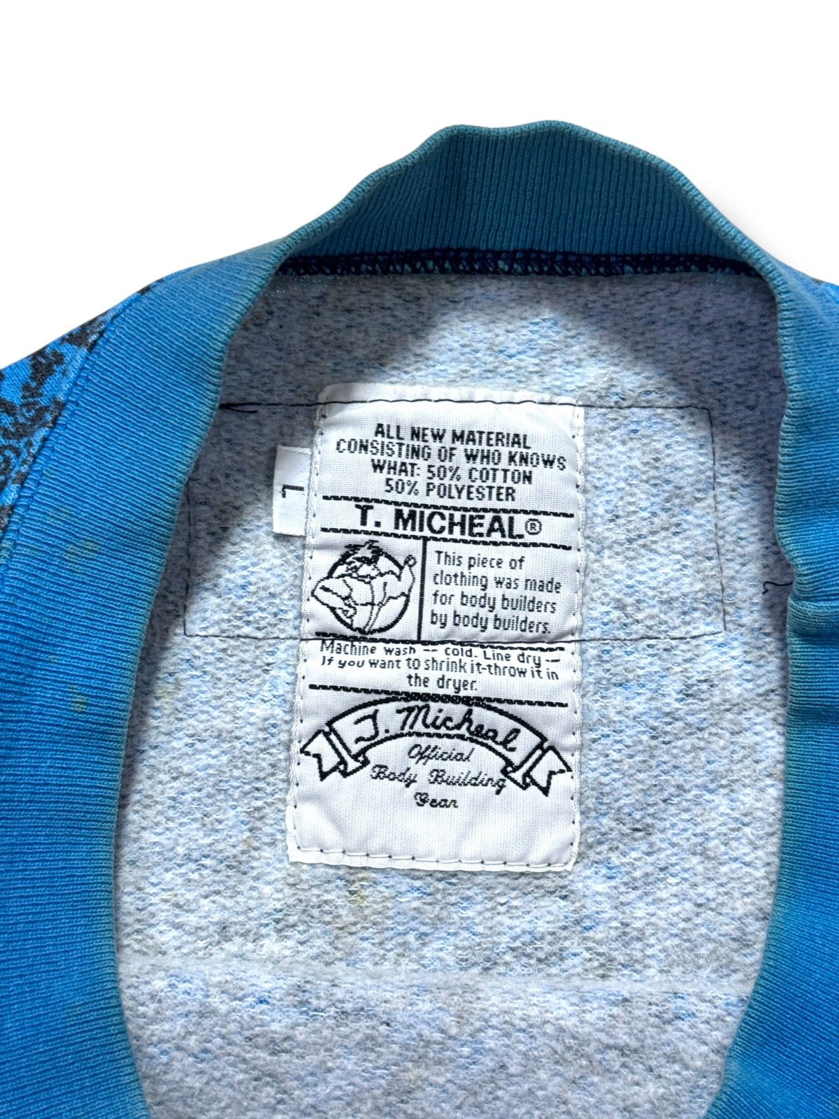 Vintage *RARE* 90s VINTAGE T.MICHEAL BODY BUILDING SWEATER CHICAGO Size US XL / EU 56 / 4 - 5 Thumbnail