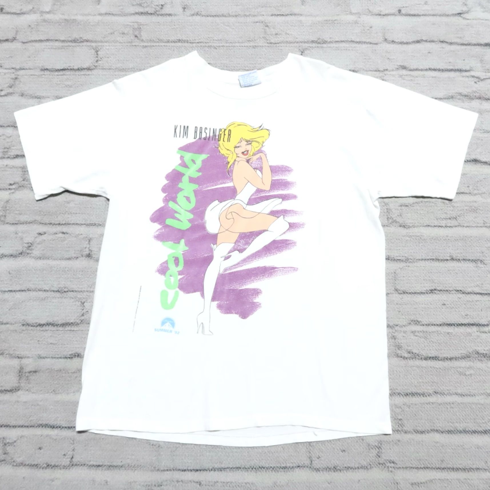 Vintage VINTAGE Kim Basinger Shirt 90s Cool World Movie Shirt Men L White Shirt Size US L / EU 52-54 / 3 - 2 Thumbnail