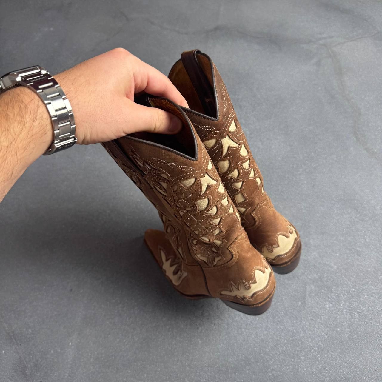 Japanese Brand × Sancho Boots × Vintage Sancho Boots Vintage Western Cowboy Boots Size US 7 / IT 37 - 9 Thumbnail