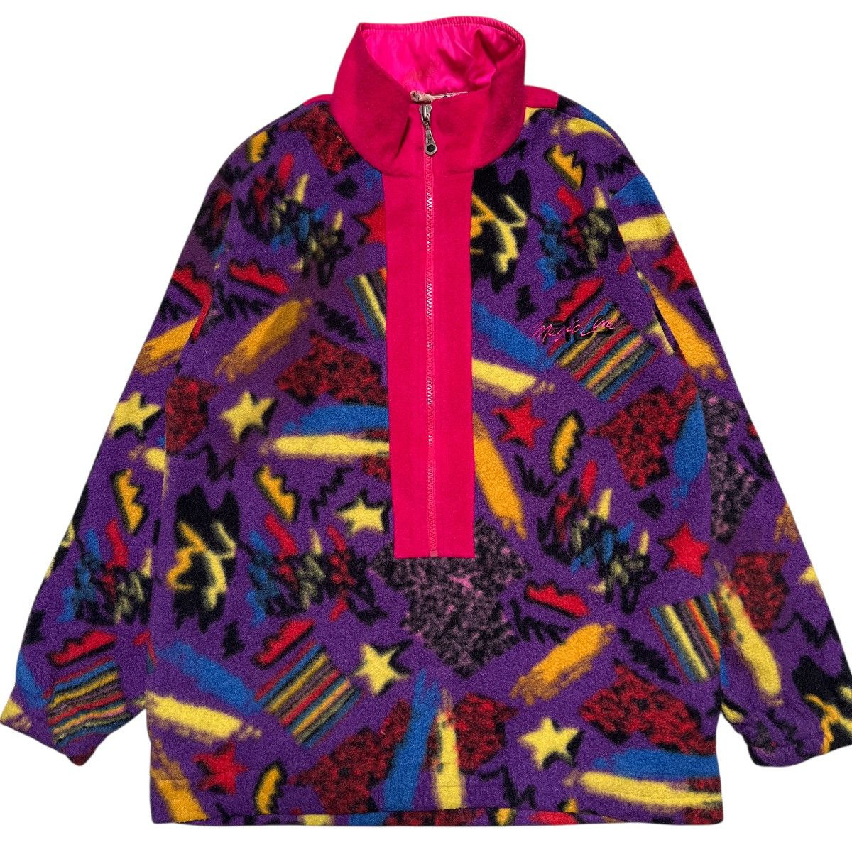 Fila Vintage Fila Magic Line Printed Fleece Anorak Jumper Jacket Size US S / EU 44-46 / 1 - 1 Thumbnail