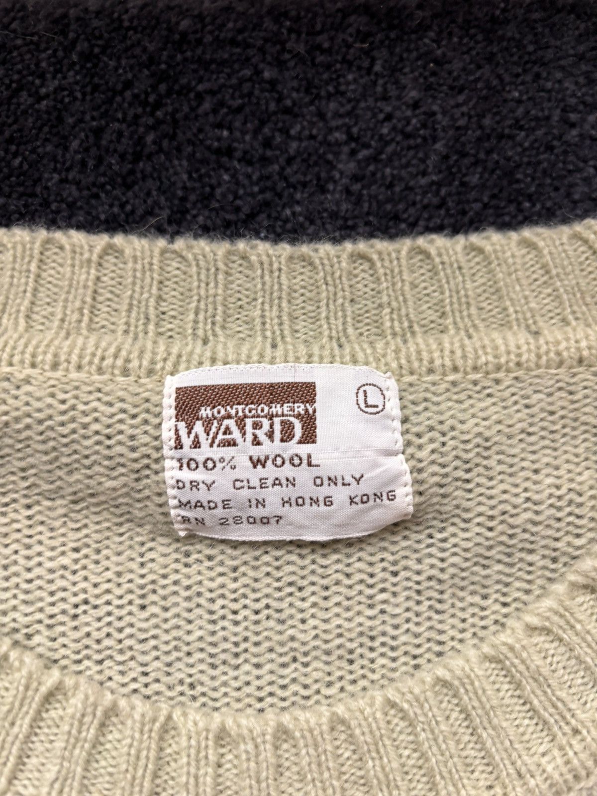 Sears × Vintage 70s Embroidered Vintage Wool Sweater Gradient Knit Pullover Size US M / EU 48-50 / 2 - 6 Thumbnail