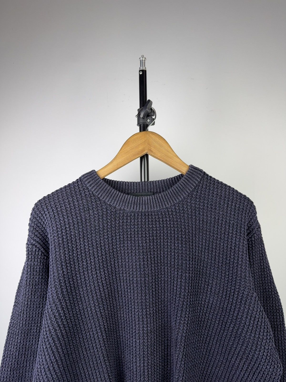 G-Star Vintage 00s Avant Garde G-Star Raw Heavy Knit Sweater Navy Size US L / EU 52-54 / 3 - 2 Thumbnail